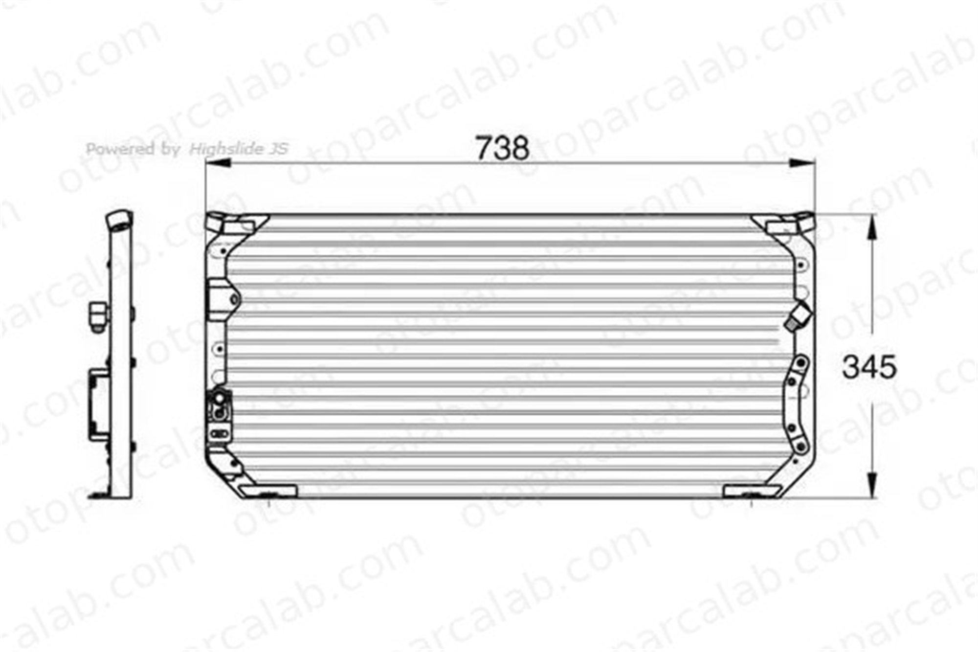 MGA 82523 Klima Radyatörü TOYOTA COROLLA Liftback COROLLA Station wagon 8846012460 94855107