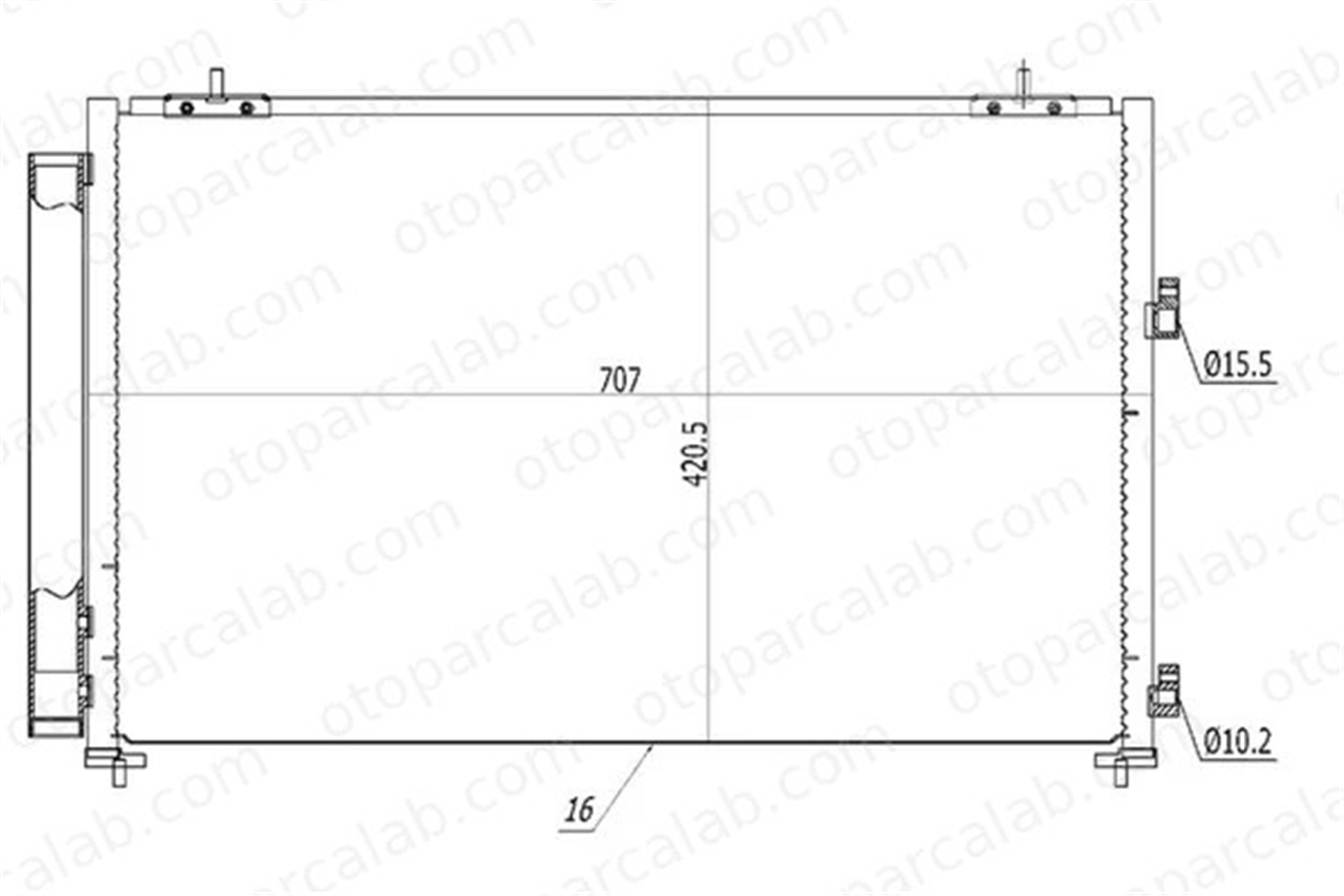 MGA 82569 Klima Radyatörü TOYOTA RAV 4 IV RAV 4 IV VAN 884600R030 8846042110