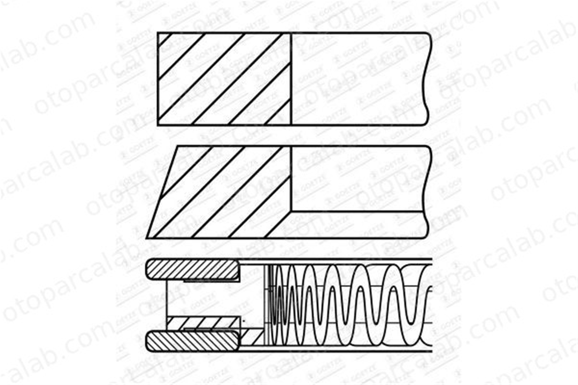 MOBIS 2304026001 Segman (75.50MM-STD) HYUNDAI ACCENT I ACCENT II 2304026001