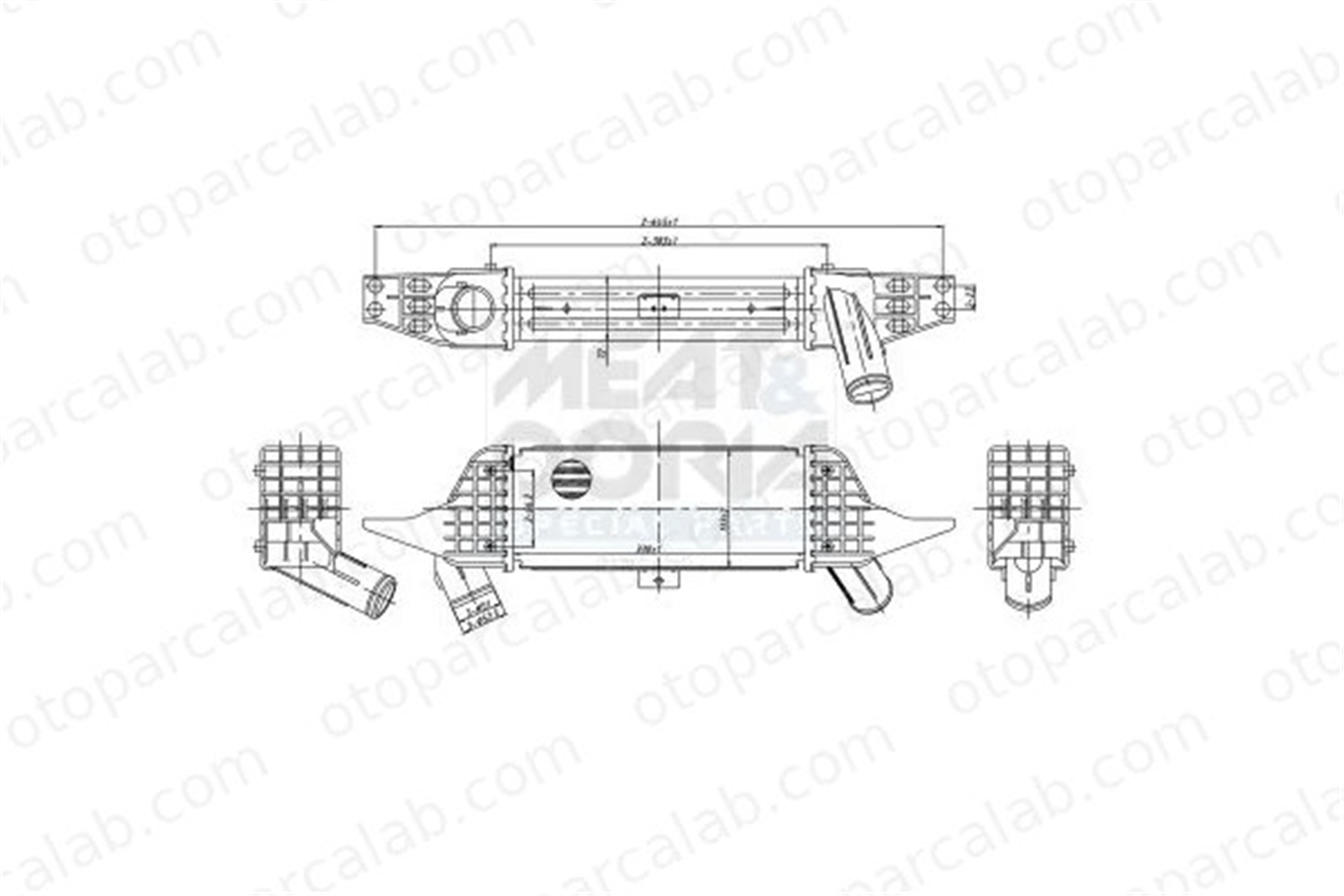 MOBIS 2819042701 Turbo Radyatörü HYUNDAI H100 Platform şasi H-1 Platform şasi 2819042701 2819042702