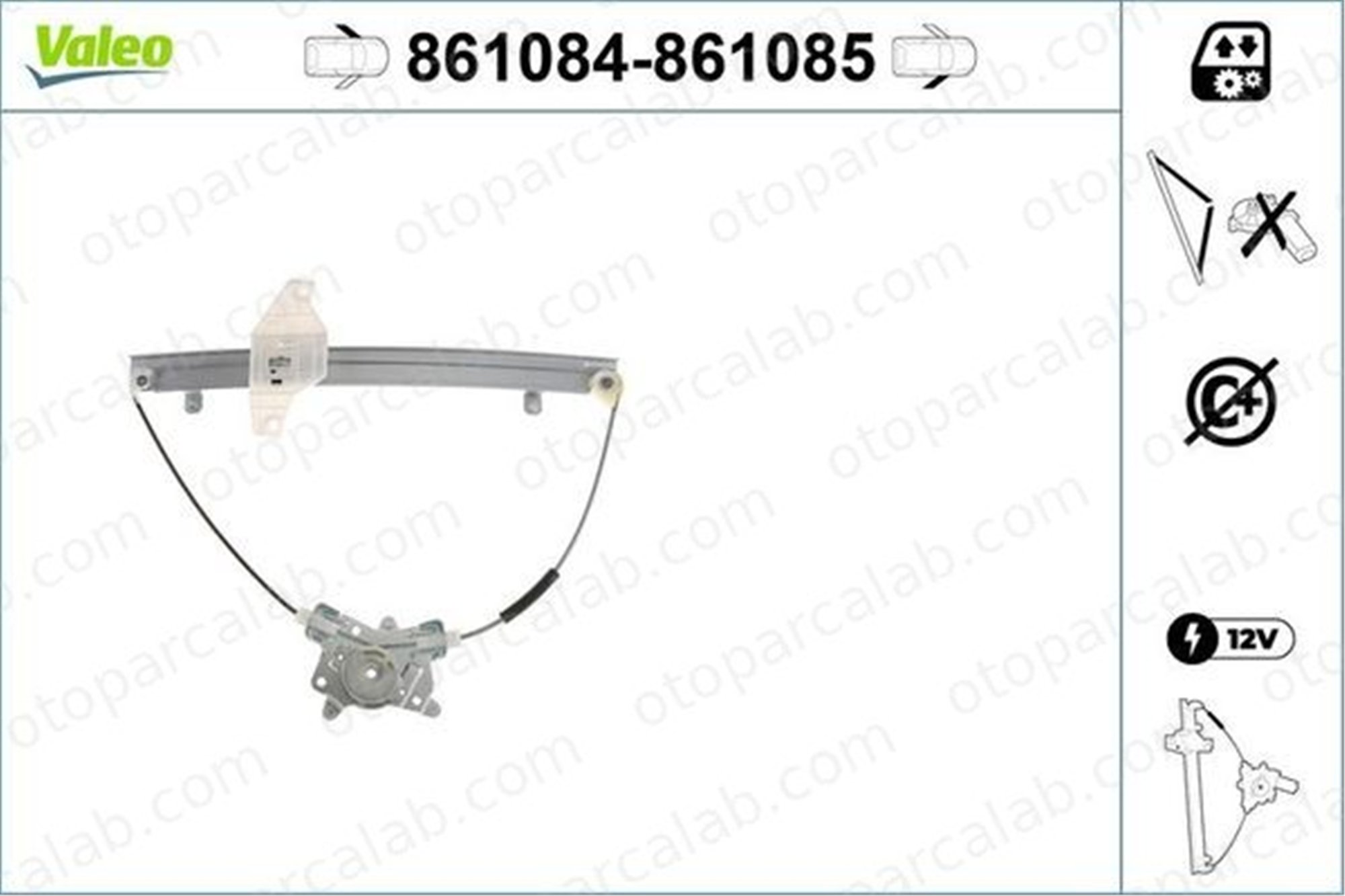 MOBIS 8240225000 Cam Krikosu Ön Sağ HYUNDAI ACCENT II ACCENT II Sedan 8240225000