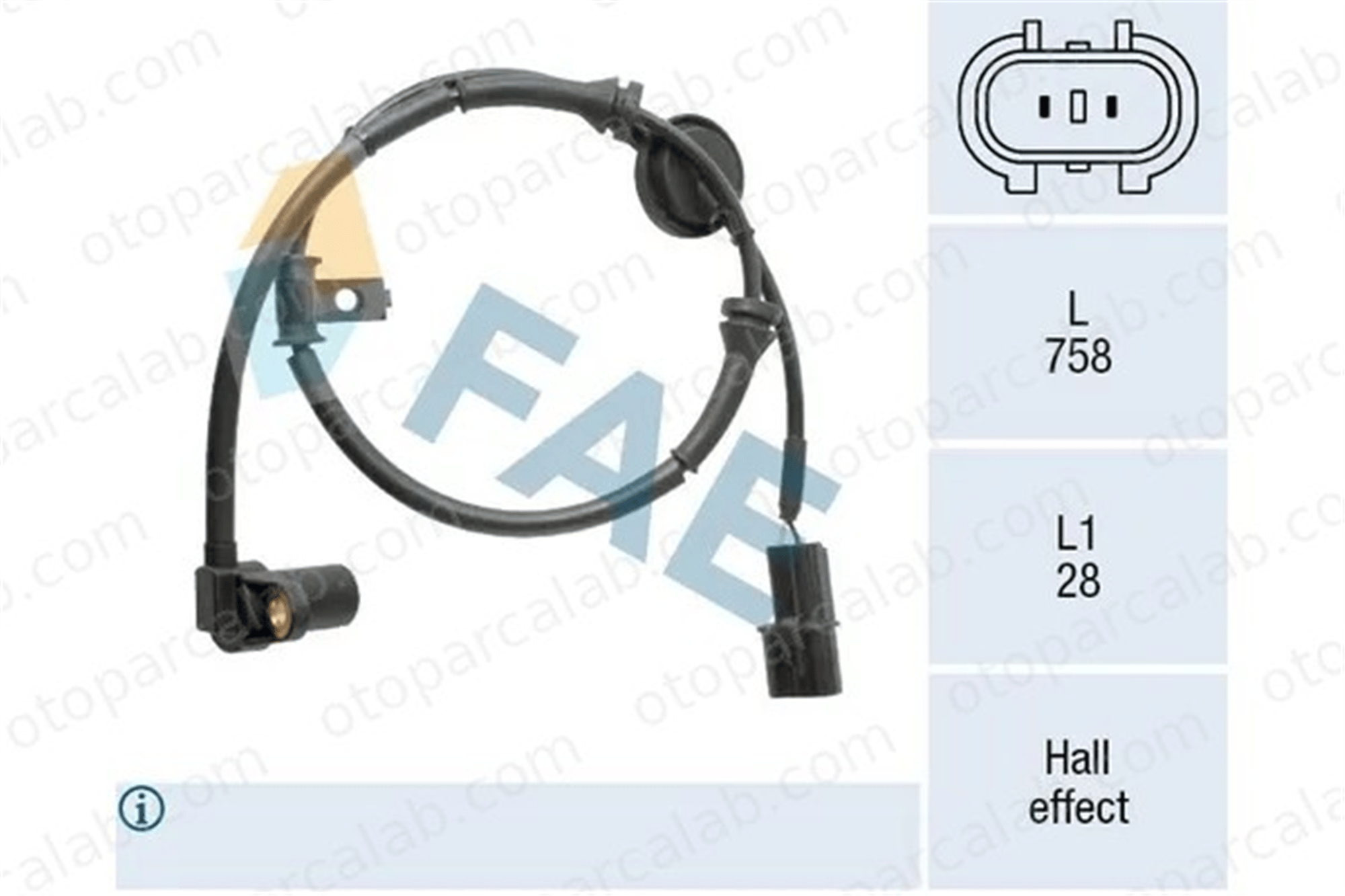 MOBIS 956711C000 Abs Sensörü Ön Sol HYUNDAI GETZ 956711C000