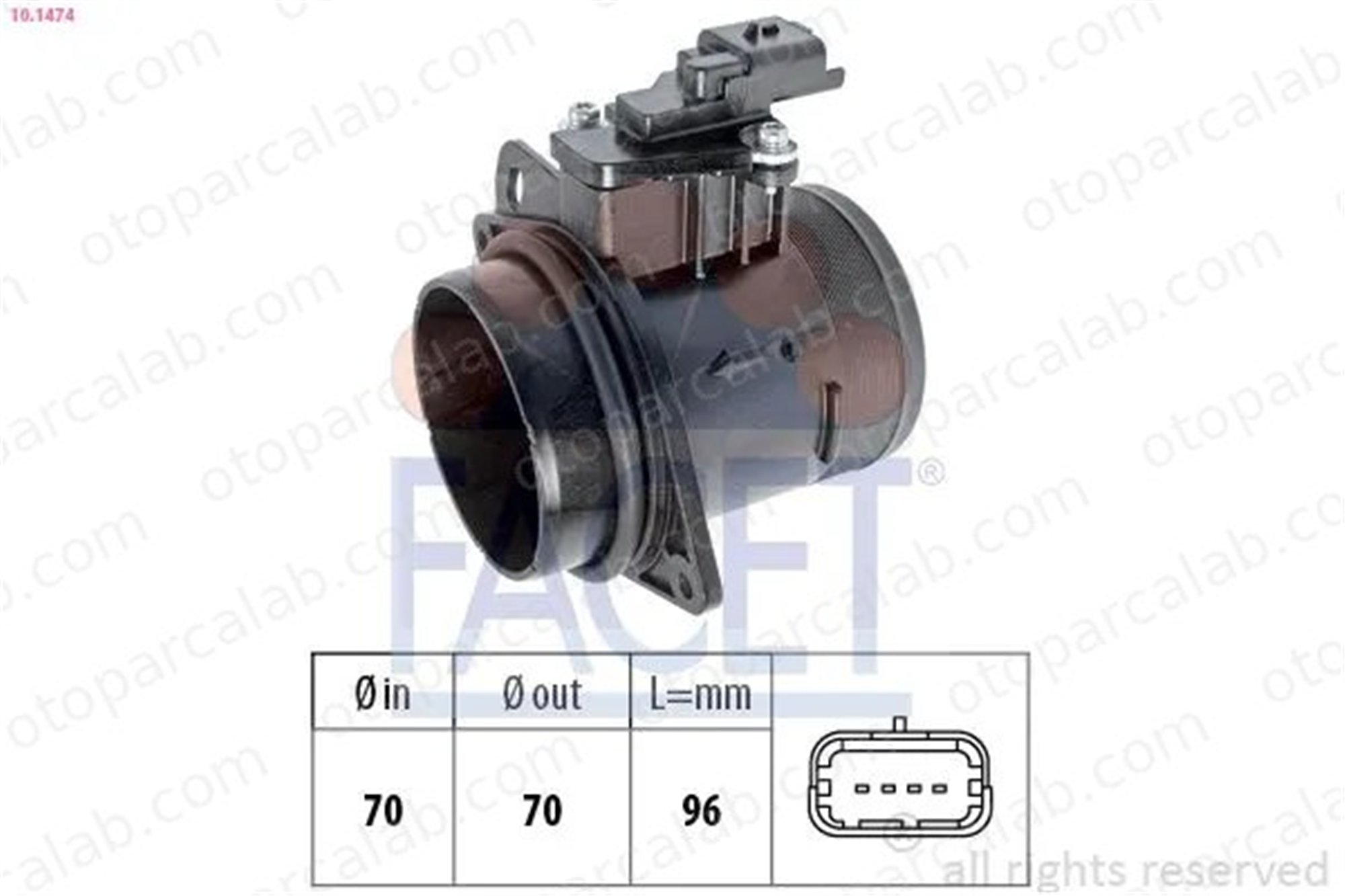 MOCA MAF378 Hava Debimetresi OPEL ZAFIRA LIFE Minibüs/Otobüs TOYOTA PROACE Minibüs/Otobüs 1920QV 9662635680