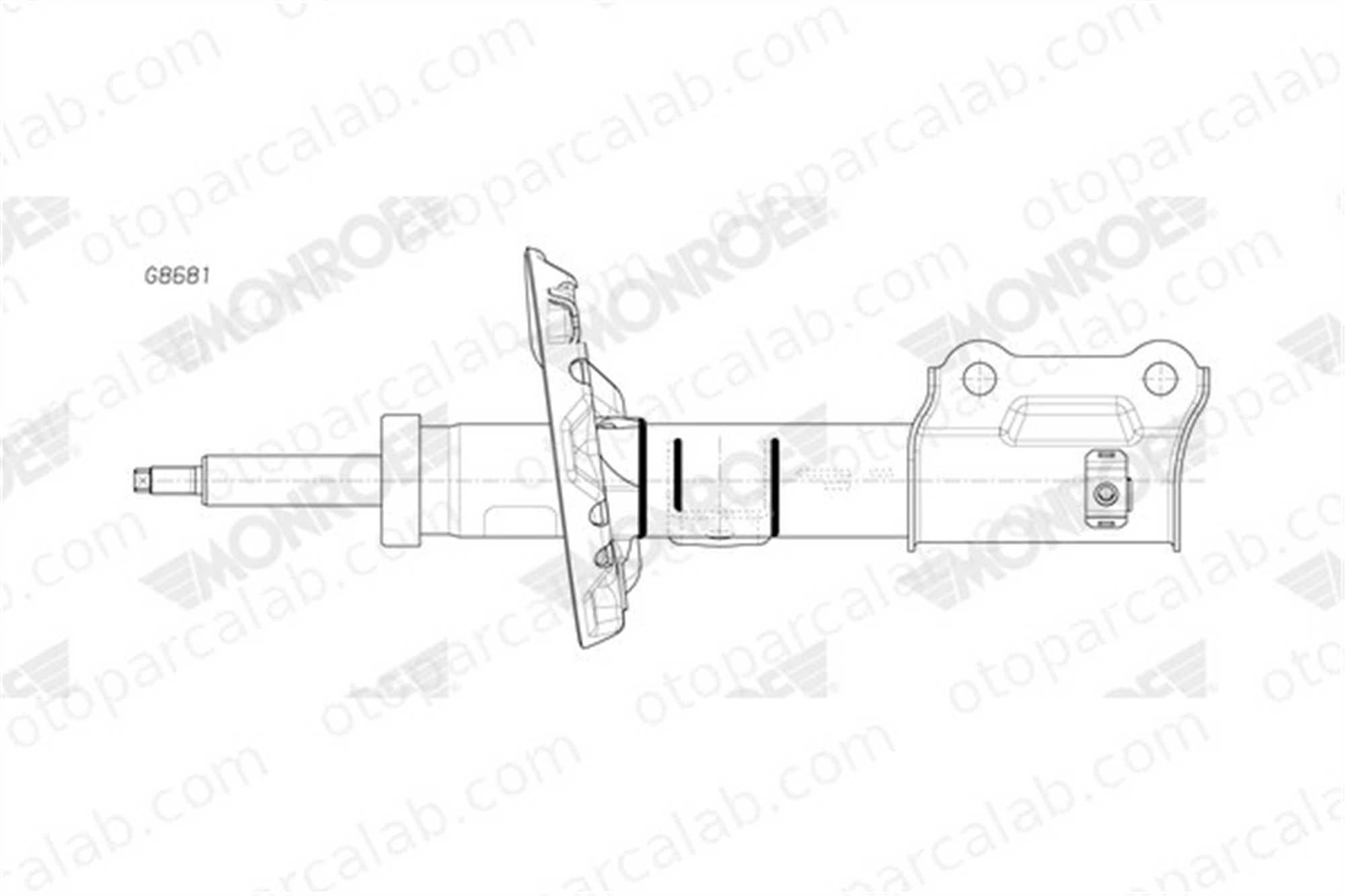 MONROE G8681 Amortisör Ön Sol HYUNDAI IONIQ KIA NIRO I G8681 54650G7600