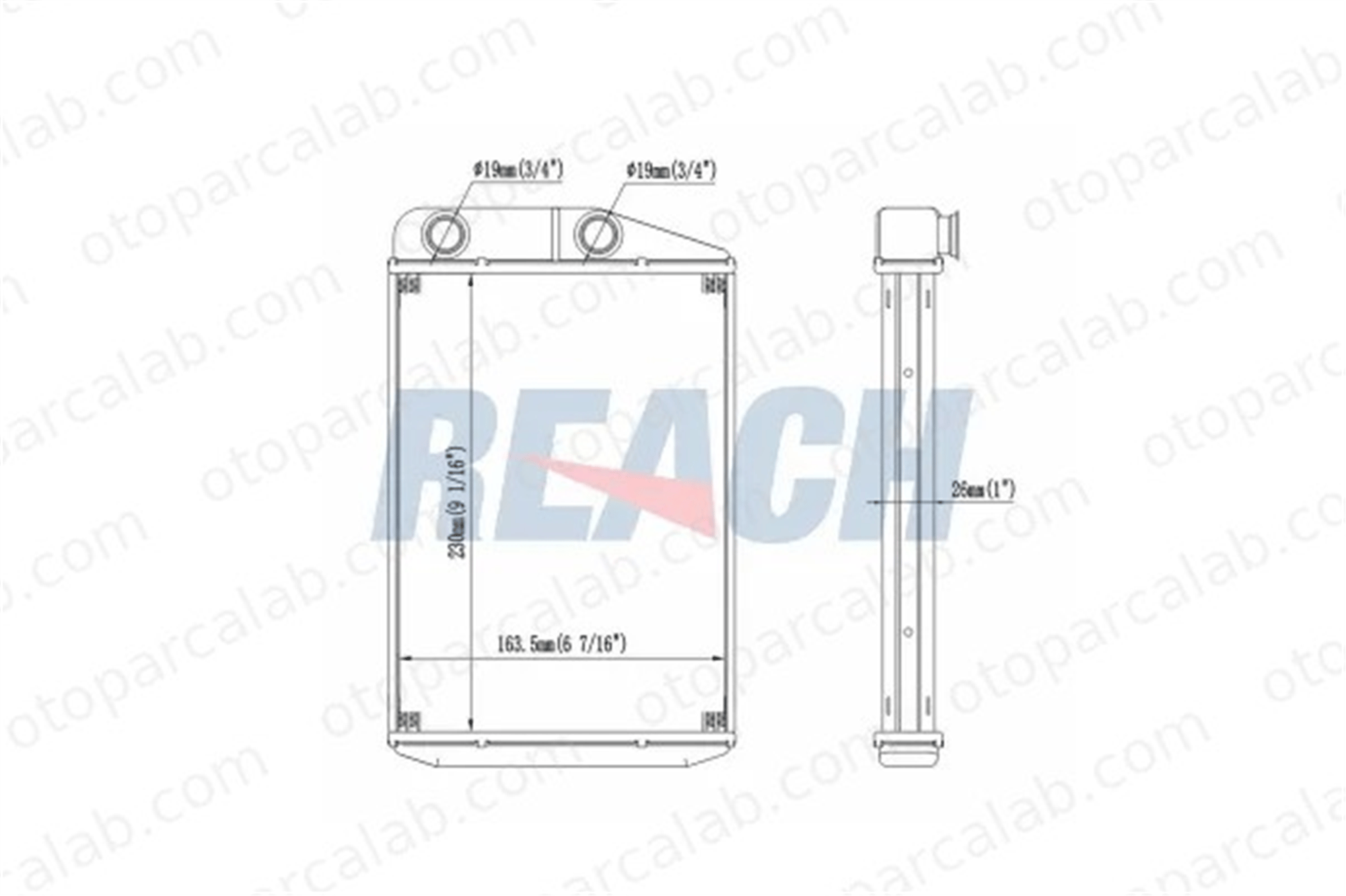 MOTORTEC PEG0457 Kalorifer Radyatörü FIAT DUCATO Panelvan/Van DUCATO Platform şasi 6448R0 77364073