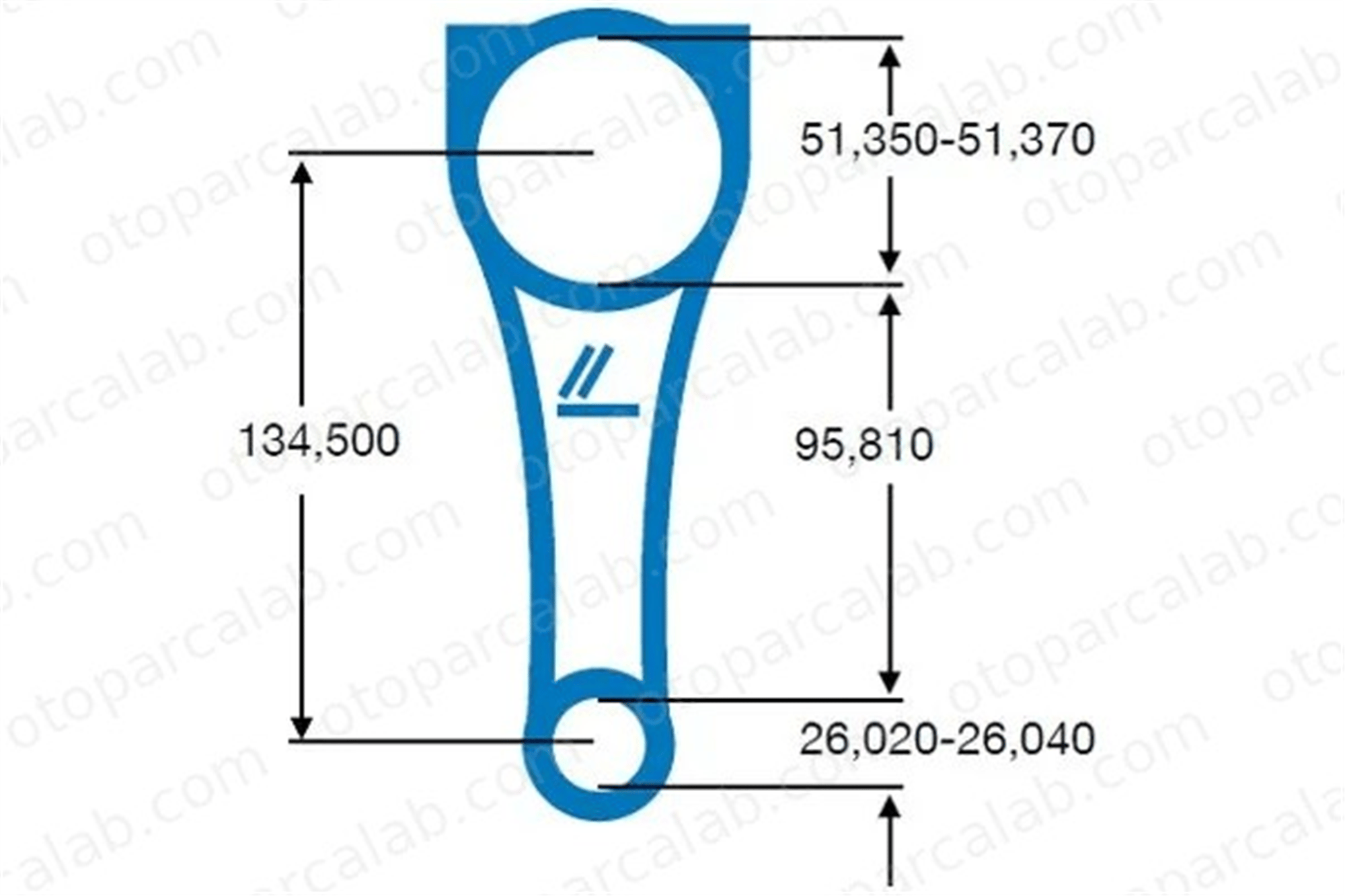 MOTORTEC TMP0651 Piston Kolu FIAT BRAVO II DOBLO Cargo 55228871 55202821
