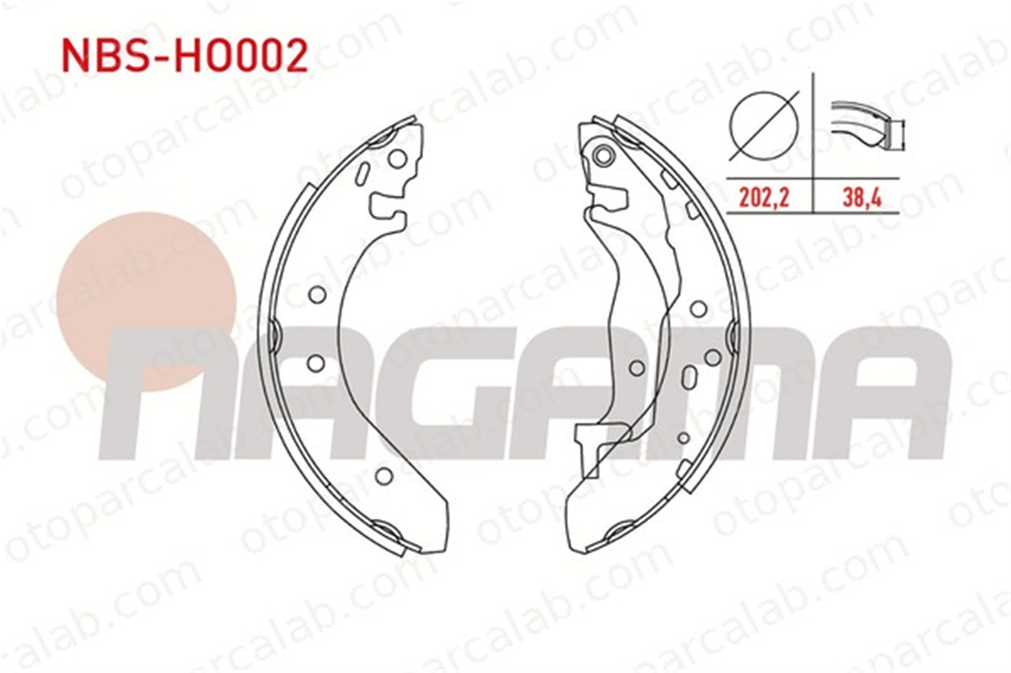 NAGAMA NBS-HO002 Fren Pabuçlu Balata Arka ROVER 200 II Hatchback 400 II 43011SK3E10 6153SP8000