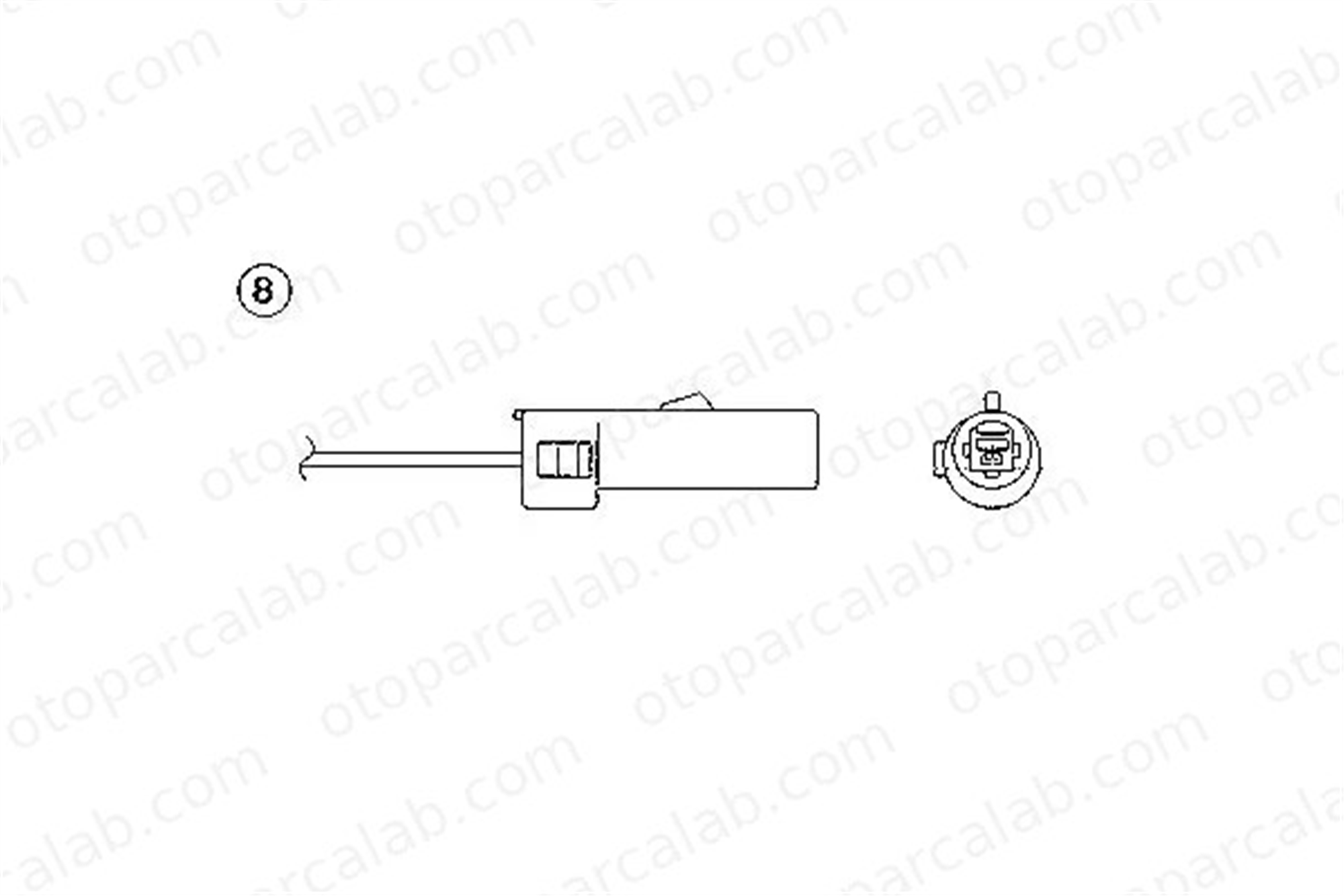 NGK 0428 Oksijen (Lambda) Sensörü VW JETTA II OPEL ASTRA F Station wagon MD011225 36531PM8305