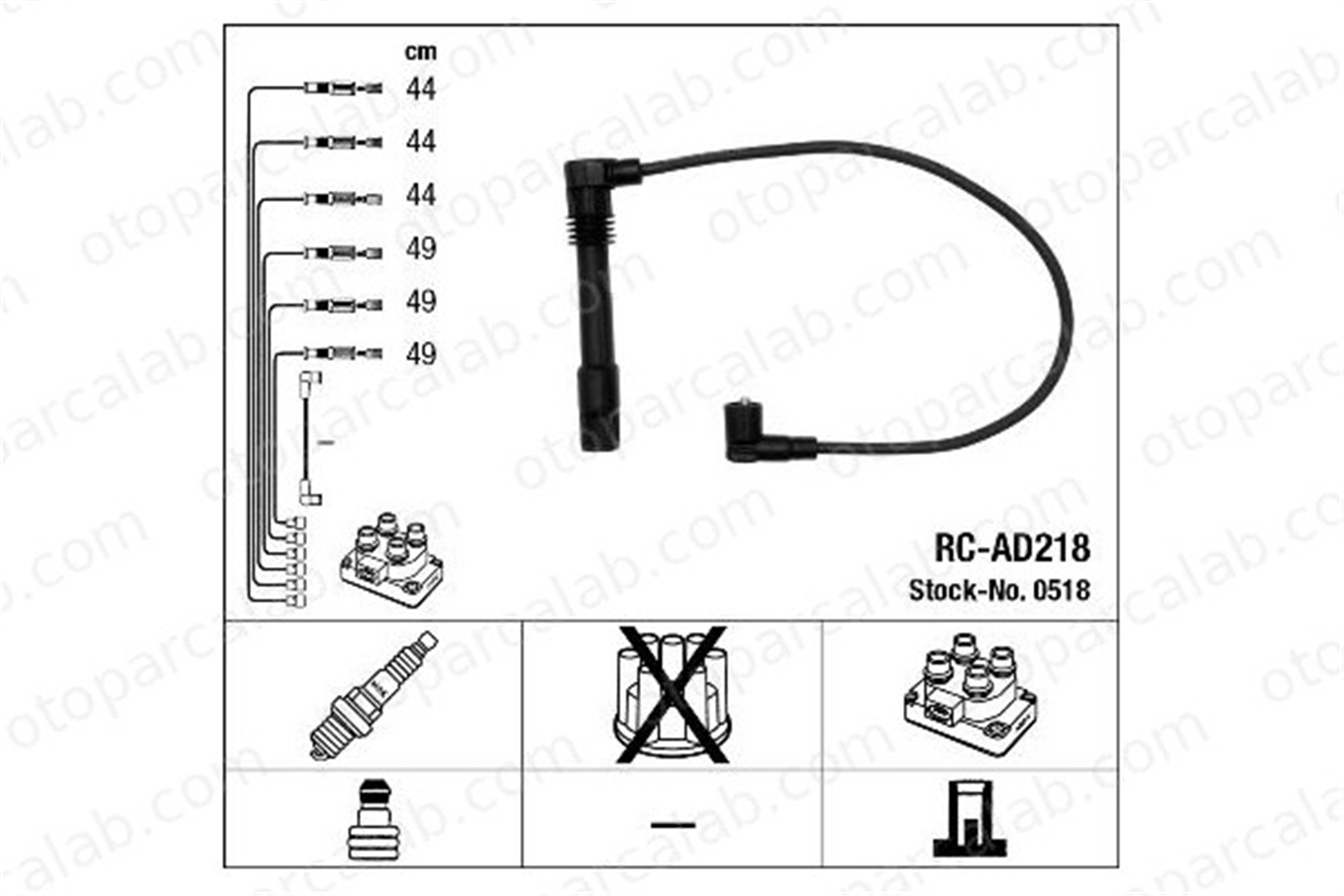NGK 0518 Buji Kablosu AUDI A6 C5 Avant A6 C5 78905113 078 905 113