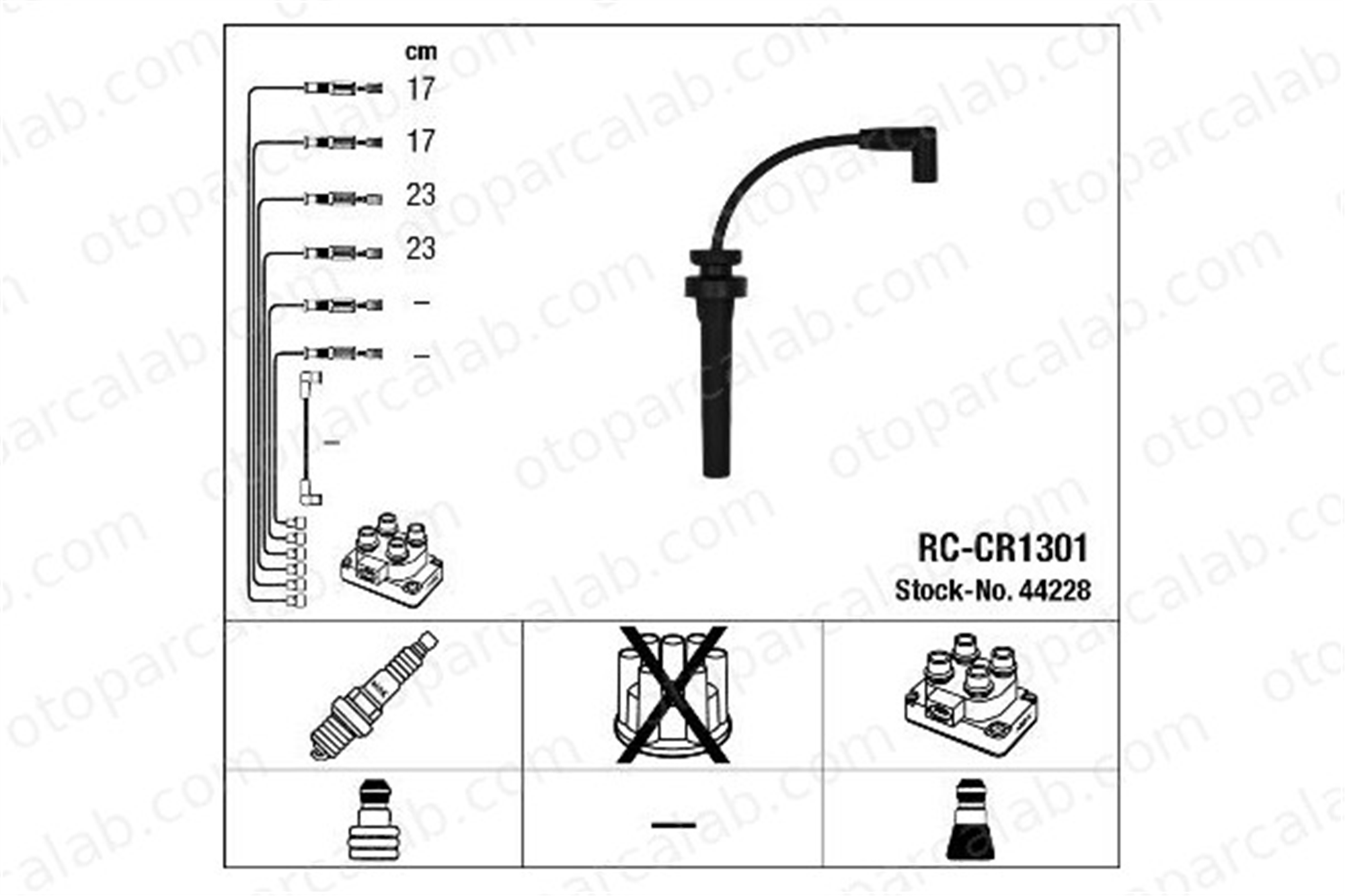 NGK 44228 Buji Kablosu CHRYSLER STRATUS VOYAGER / GRAND VOYAGER III 4773841