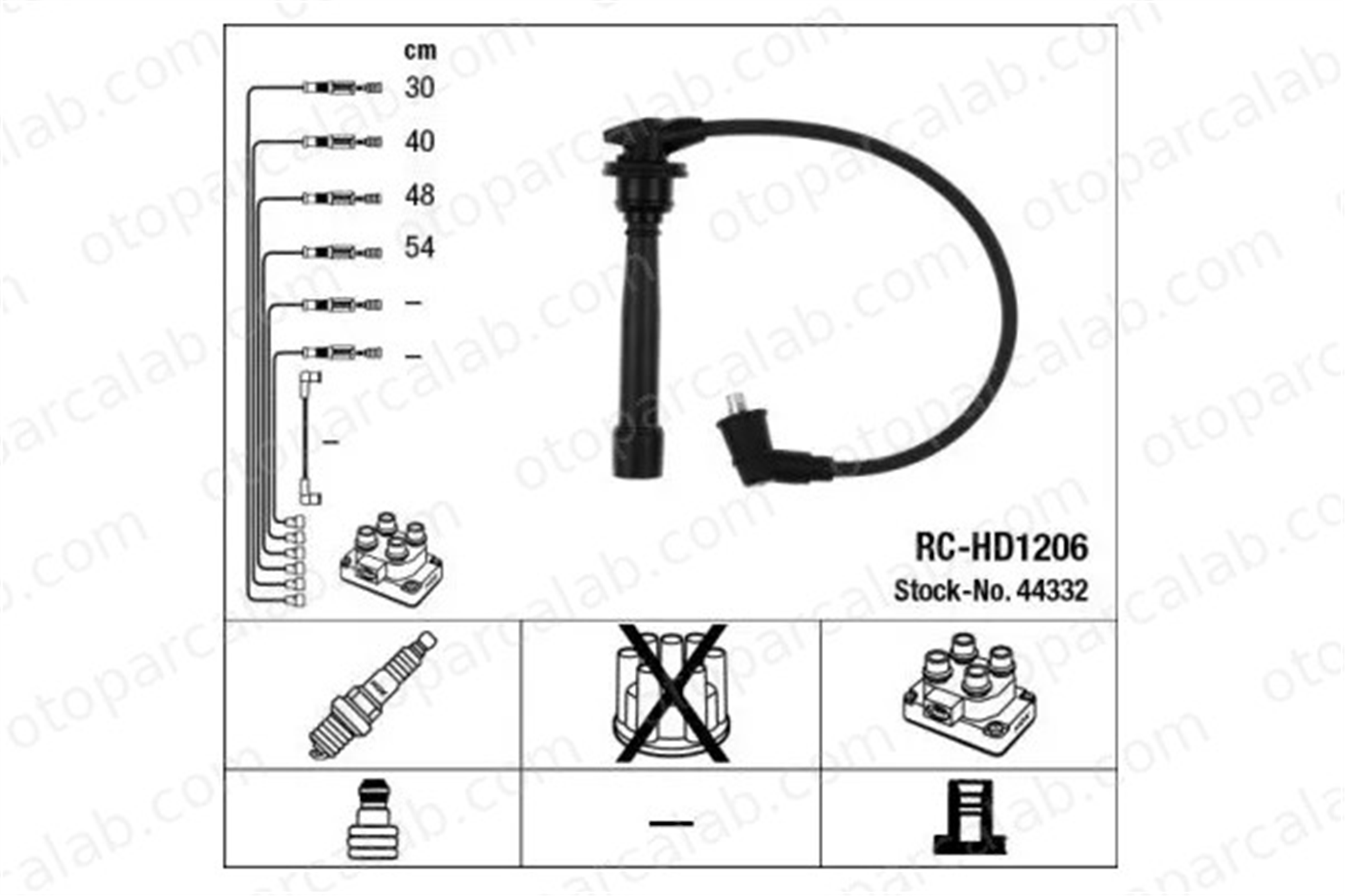 NGK 44332 Buji Kablosu HYUNDAI GETZ ACCENT II 2750126000 2750126A00