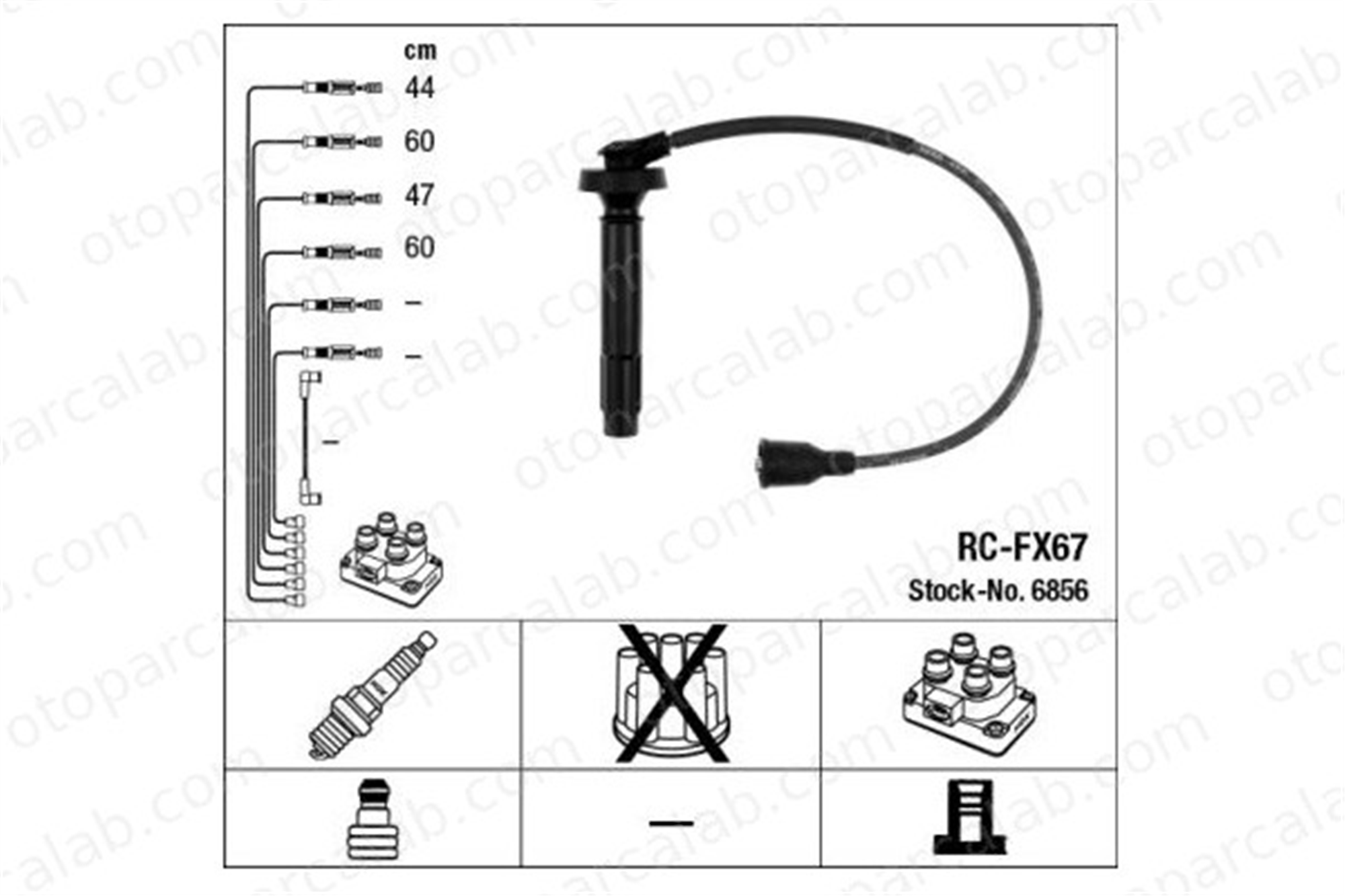 NGK 6856 Buji Kablosu SUBARU IMPREZA Sedan FORESTER 22451AA660 22451AA661