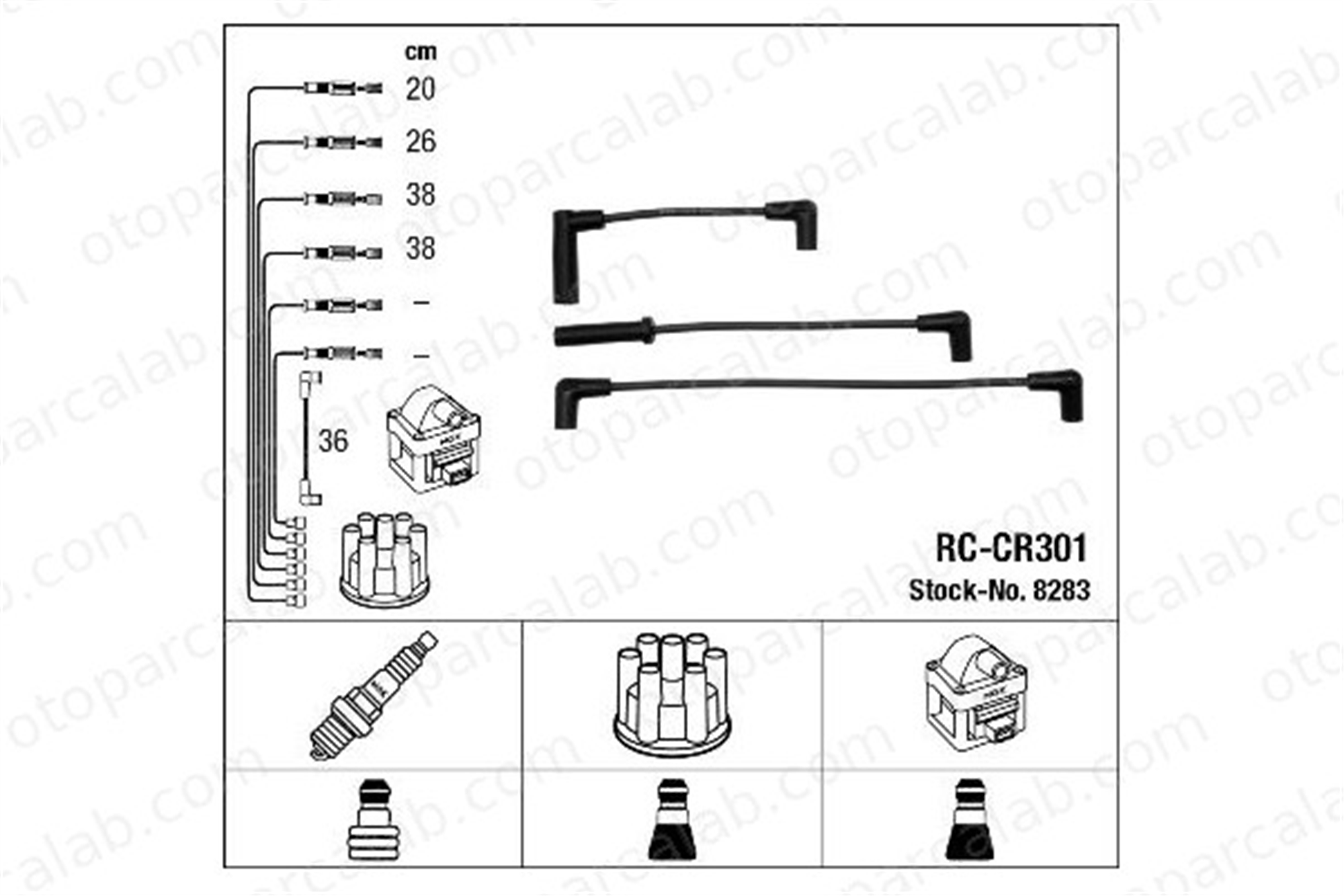 NGK 8283 Buji Kablosu JEEP CHEROKEE WRANGLER I 83507180