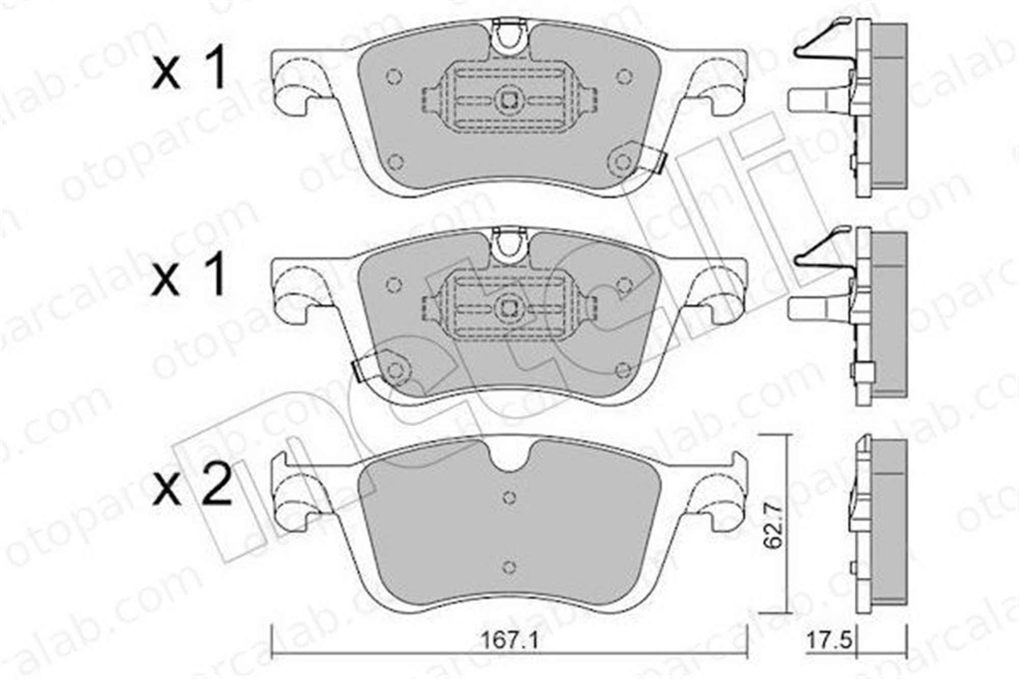 NISSAN ORJINAL D1060-6RN0A Fren Disk Balata Ön RENAULT DUSTER D10606RN0A 4204204600