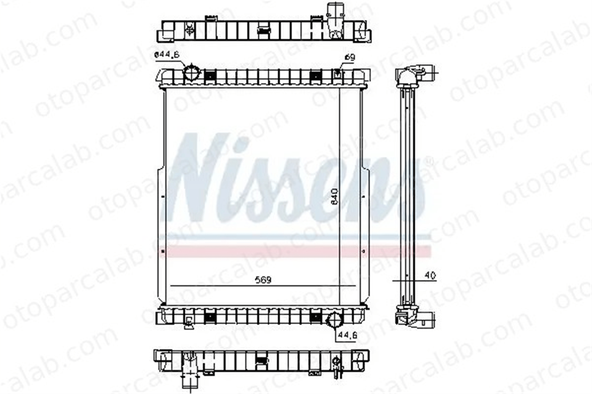 NISSENS 63332 Su Radyatörü IVECO EUROCARGO V EUROCARGO IV 500361629