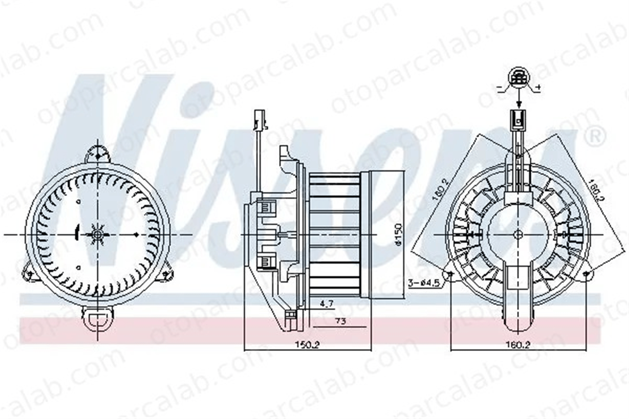 NISSENS 87579 Kalorifer Motoru MERCEDES-BENZ A-SERISI CLA A2478308400 2478308400