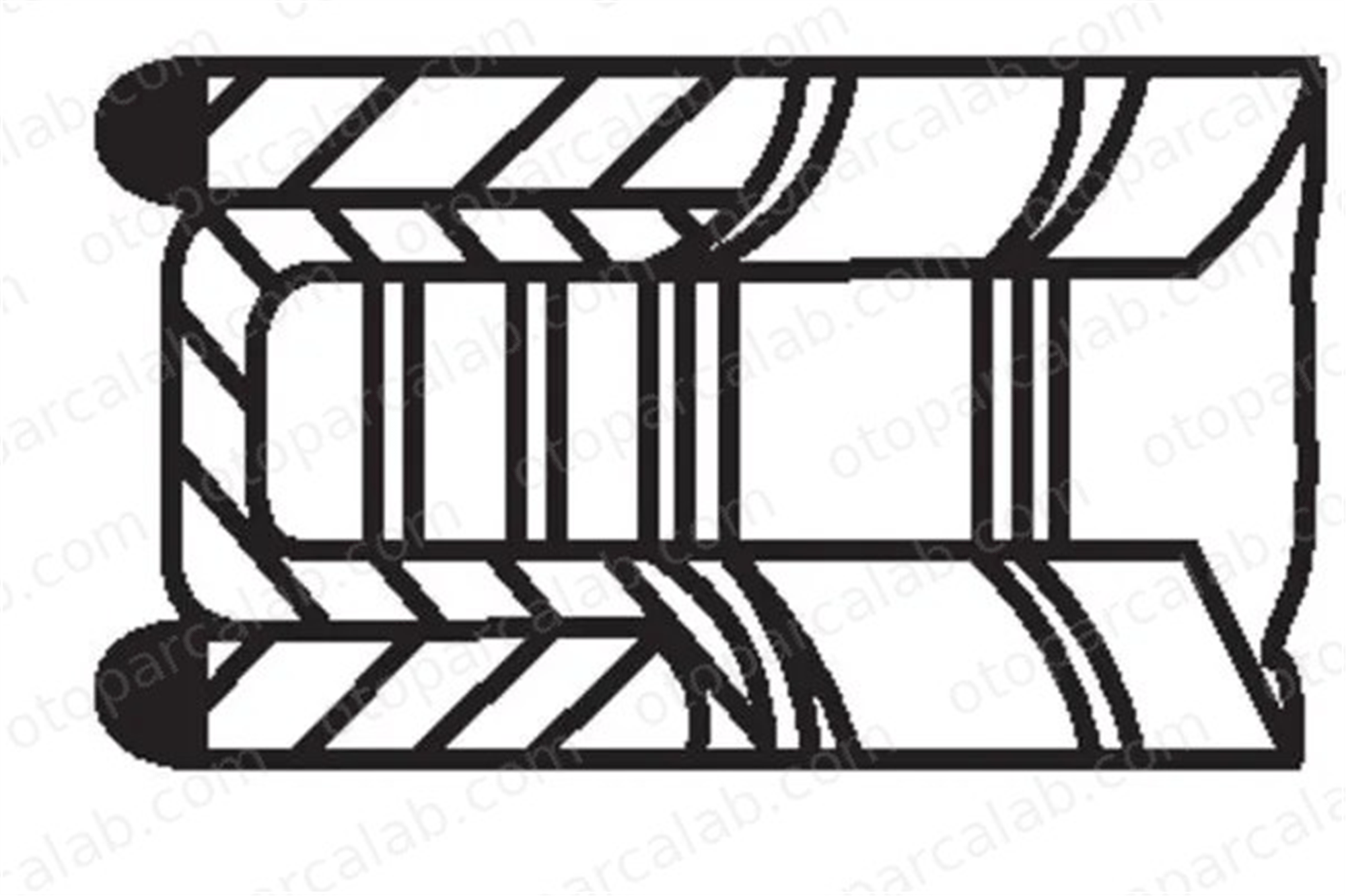 NPR 120038002121 Segman (72.20MM-0.50) RENAULT TWINGO III CLIO IV 120038002121 120339614R