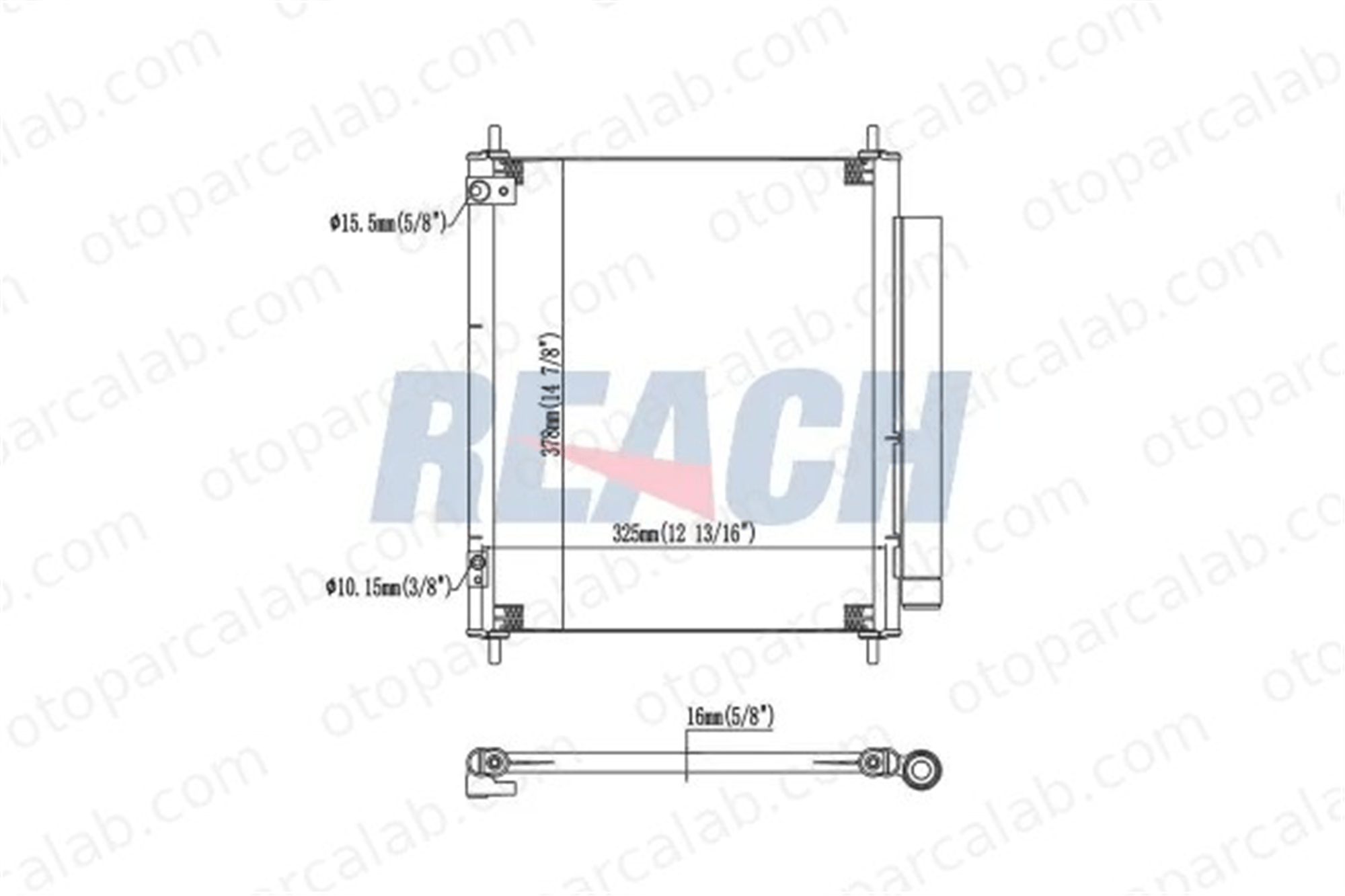 NRF 350326 Klima Radyatörü CITROËN C-ZERO MITSUBISHI i 6455HX 7812A019