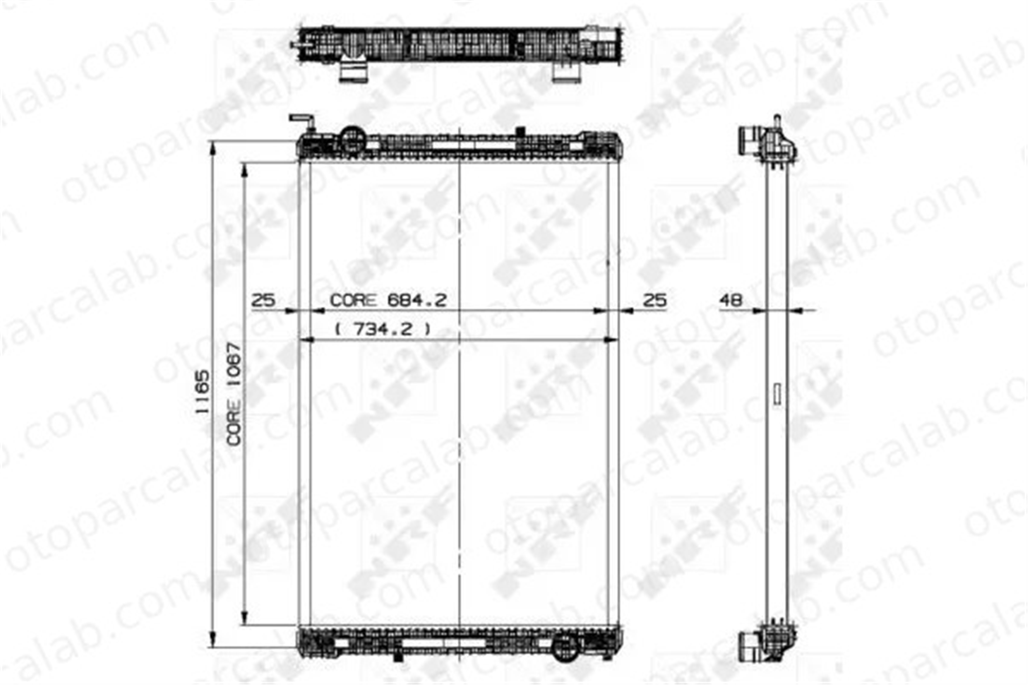 NRF 509885 Su Radyatörü SETRA Series 400 5010601 0005010601
