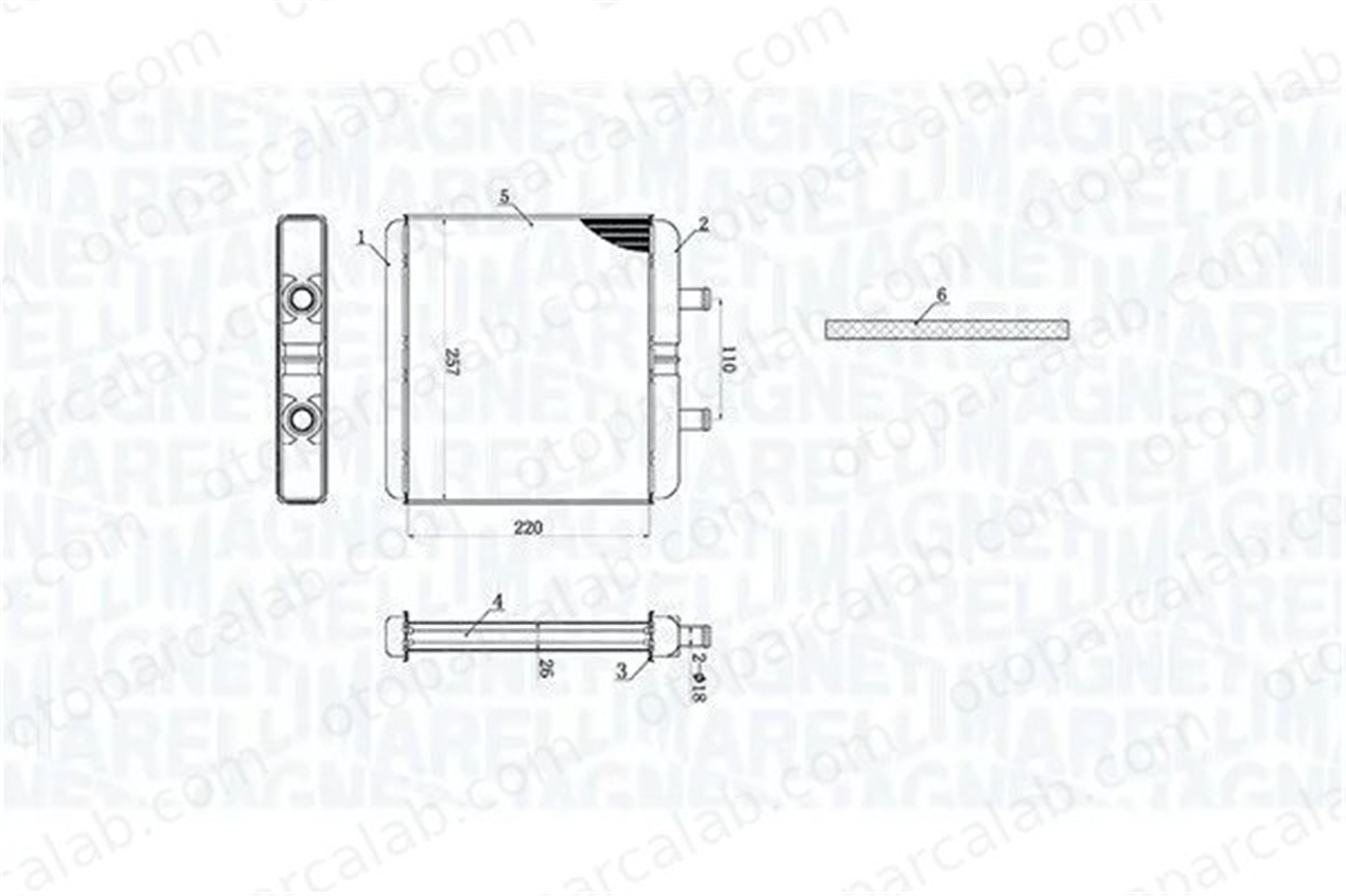 NRF 54216 Kalorifer Radyatörü IVECO DAILY III Panelvan/Van DAILY III Platform şasi 42564486 504094083