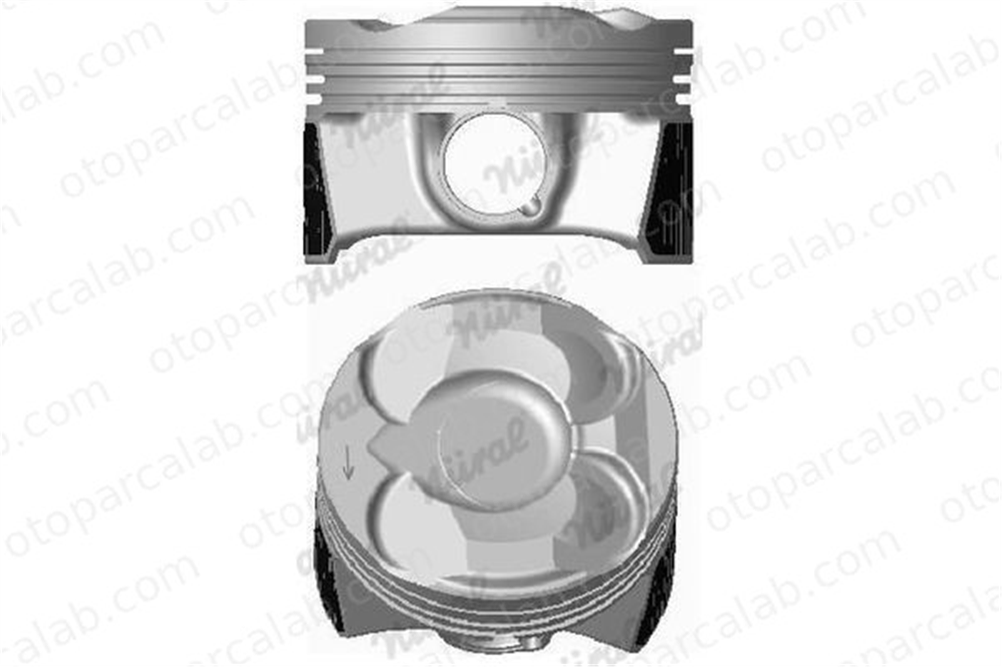 NURAL 87-70279-050 Piston (77.50MM-0.50) NÜRAL 87-70279-050 BMW 1 MINI MINI COUNTRYMAN 11257601181 11257601077