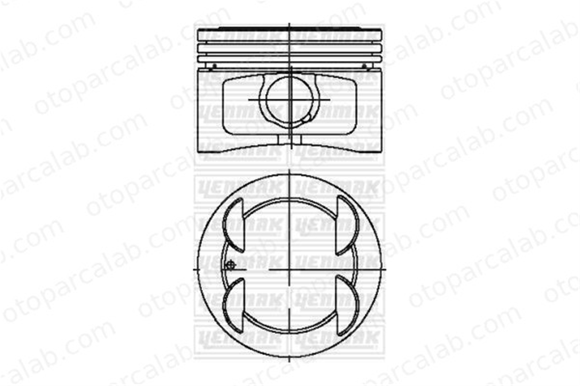 NURAL 87-70747-040 Piston (86.40MM-0.40) NÜRAL 87-70747-040 FIAT MAREA BRAVA 5896110