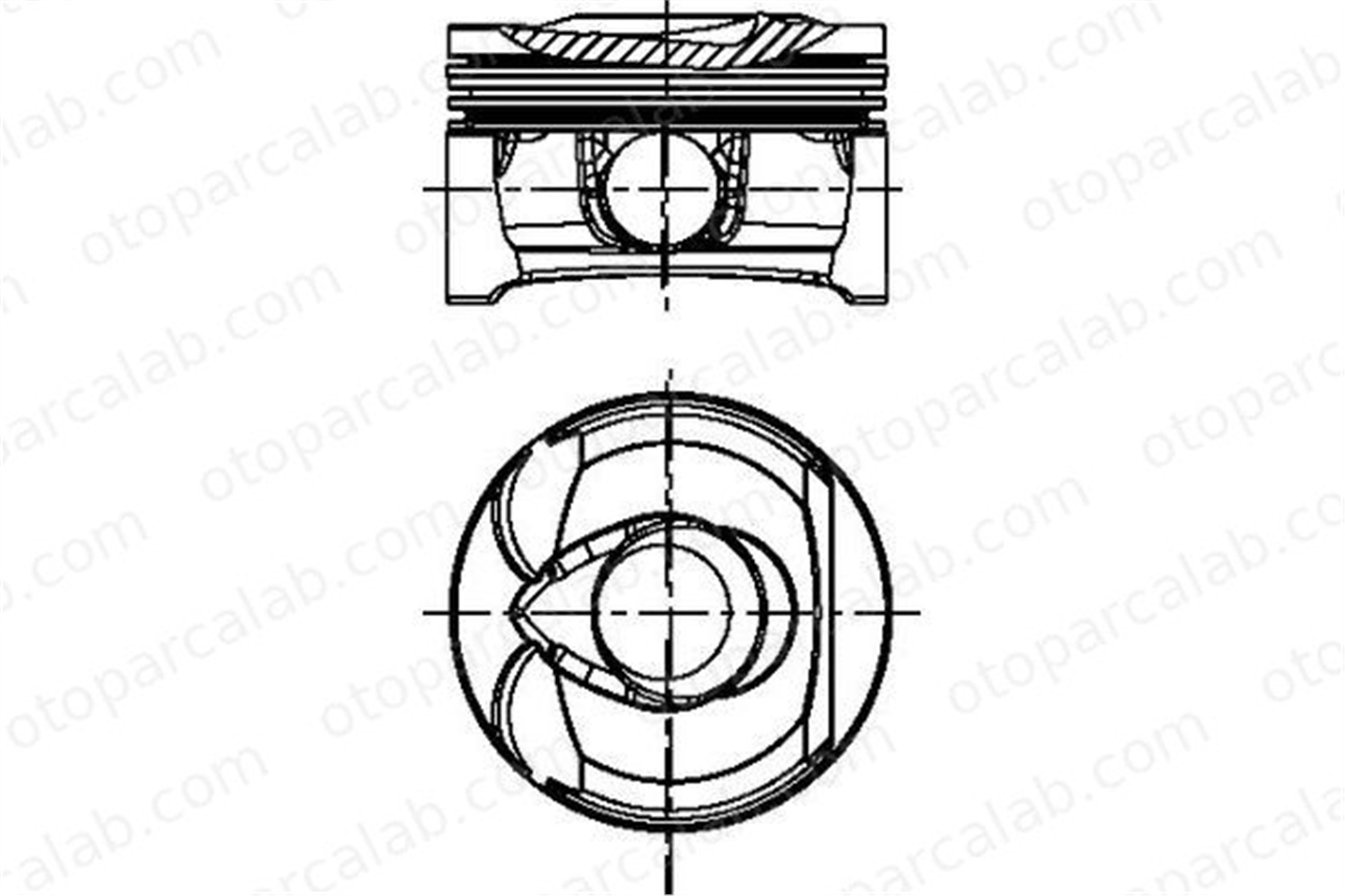 NURAL 87-71806-STD Piston (77.00MM-STD) NÜRAL 87-71806-STD PEUGEOT 308 II 308 SW II 628T4 11257540609
