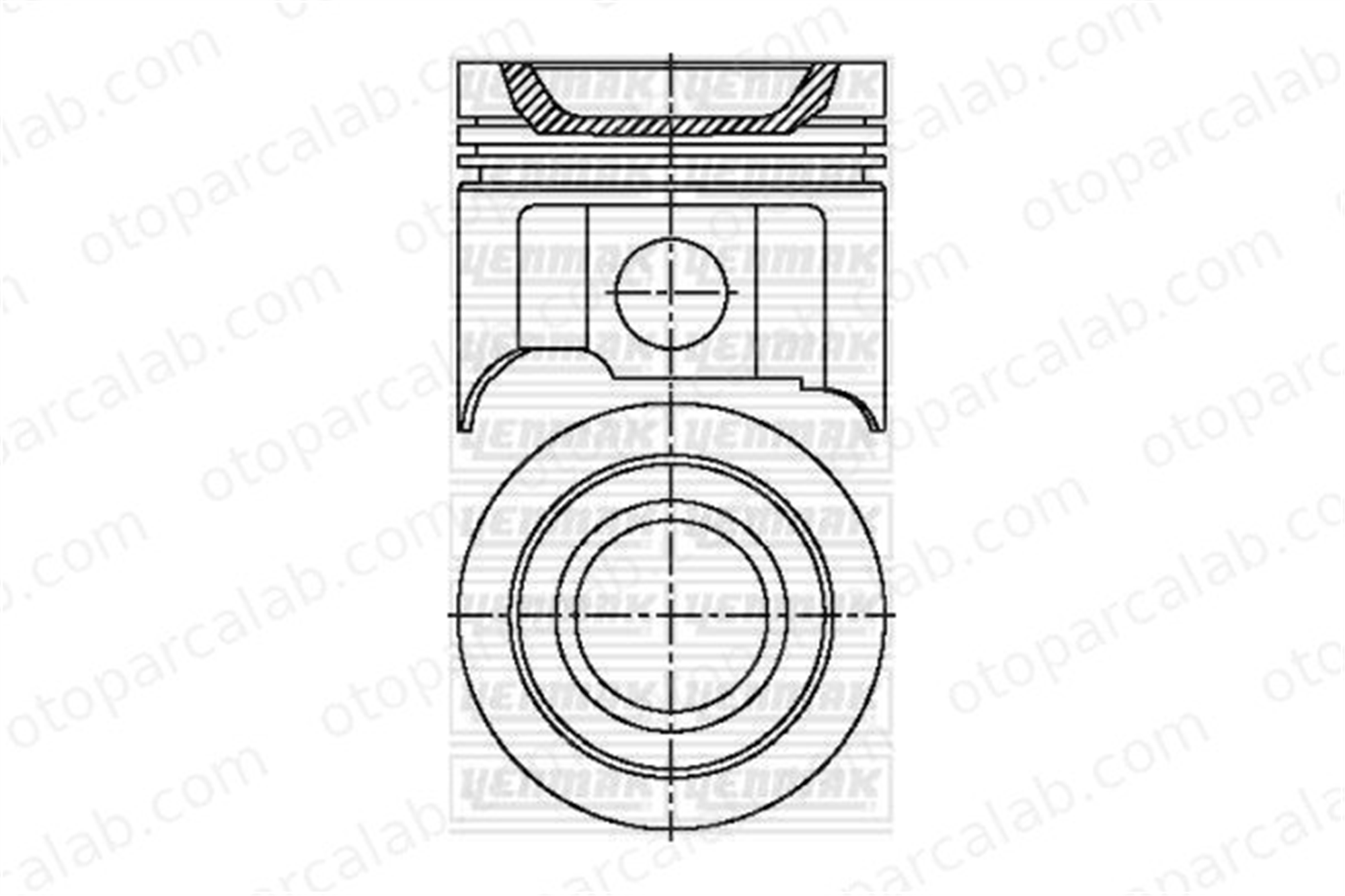 NURAL 87-71853-STD Piston (81.00MM-STD) NÜRAL 87-71853-STD RENAULT SUPER 5 11 8771853 7701616730