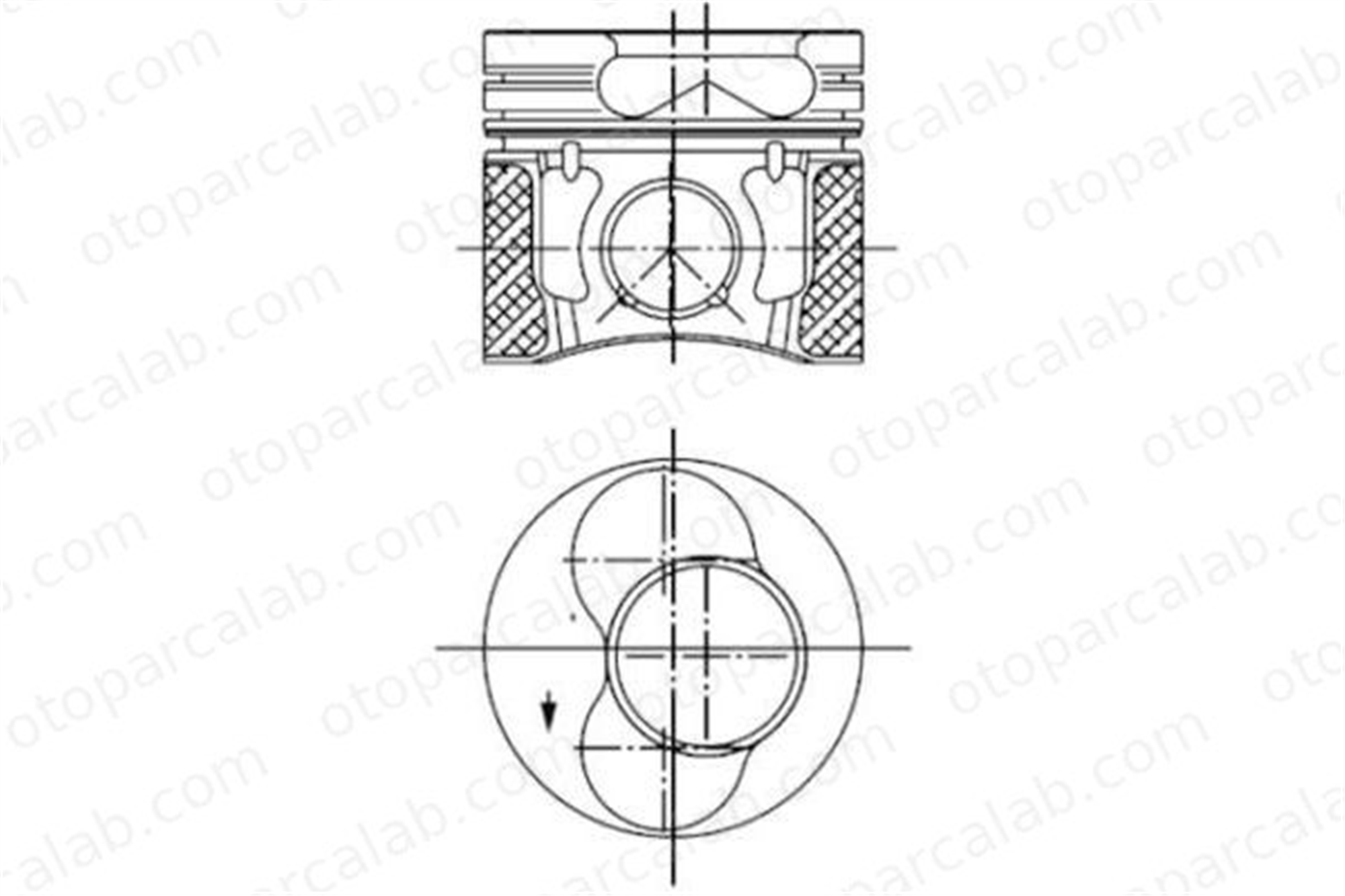 NURAL 87-72173-STD Piston (79.50MM-STD) NÜRAL 87-72173-STD VW GOLF V TOURAN 38107065GB 38107065FB