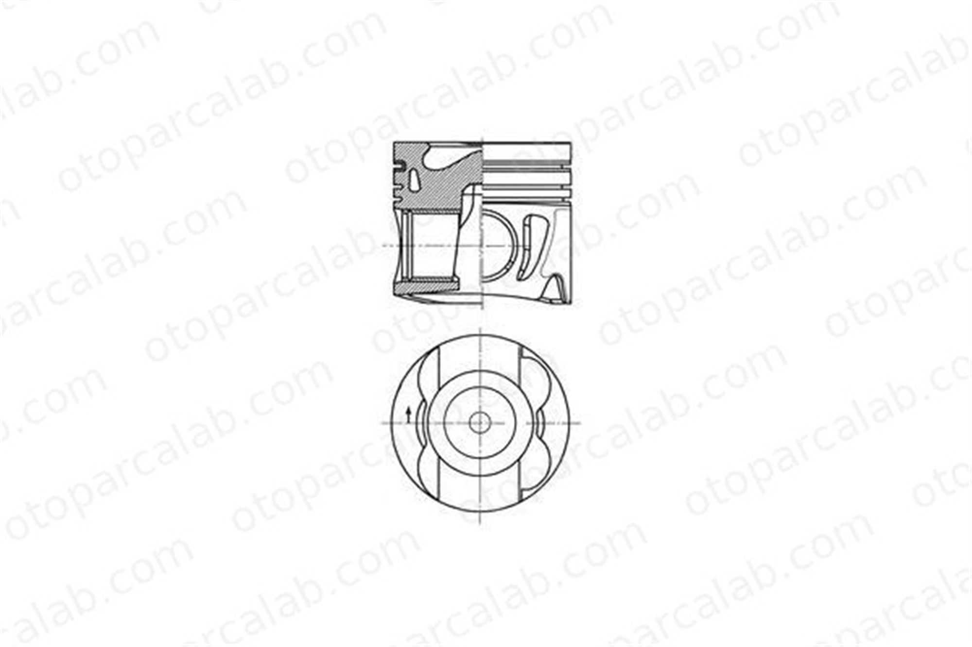 NURAL 87-72526-050 Piston (83.00MM-0.50) (0.20MM KISA) NÜRAL 87-72526-050 MERCEDES-BENZ SPRINTER 3,5-t Panelvan/Van SPRINTER 3,5-t Platform şasi A6510302017 6510301917