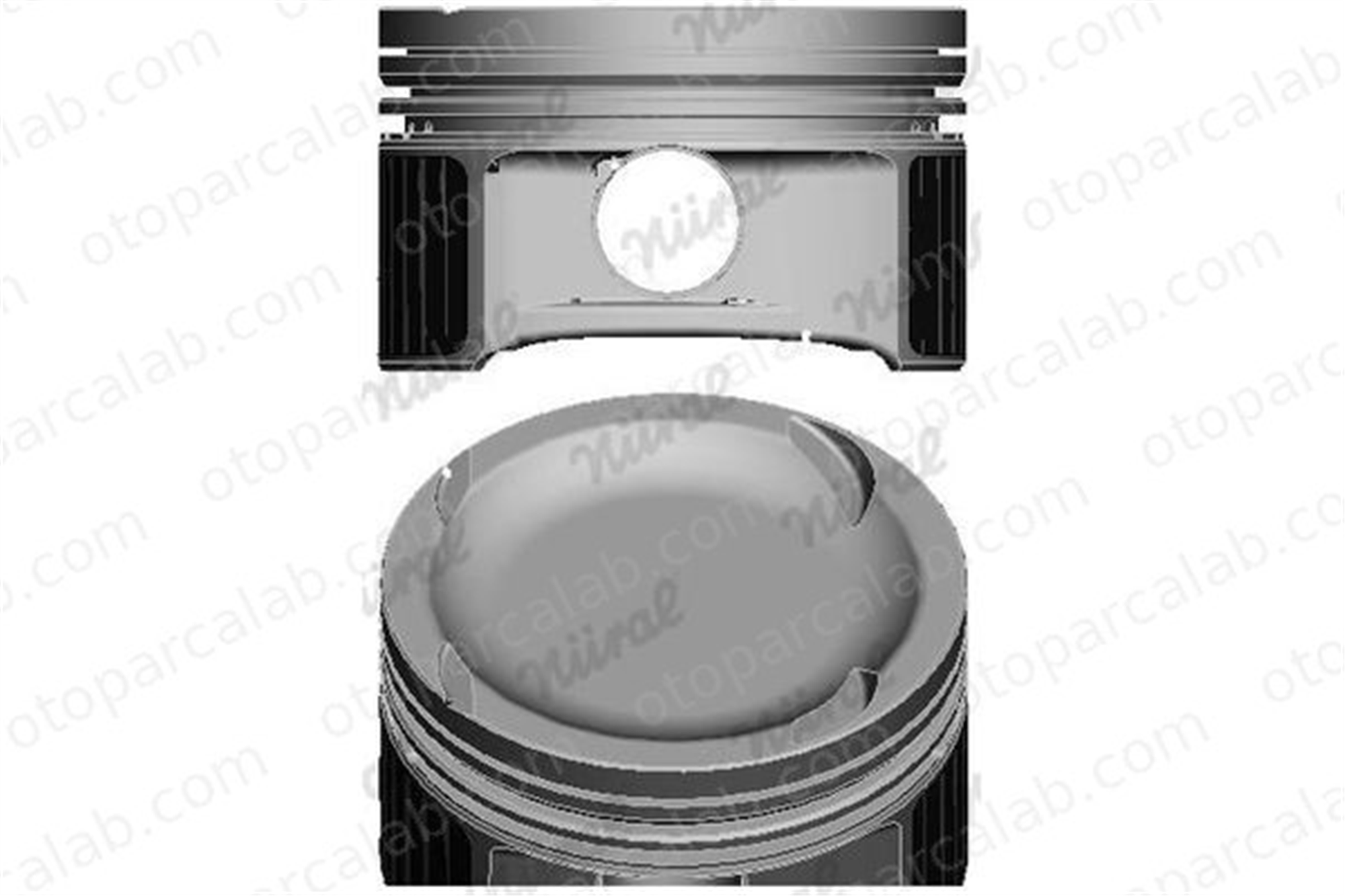 NURAL 87-72576-050 Piston (82.50MM-0.50) NÜRAL 87-72576-050 MERCEDES-BENZ SPRINTER 3,5-t Minibüs/Otobüs SPRINTER 3,5-t Panelvan/Van A2710302517 2710302517