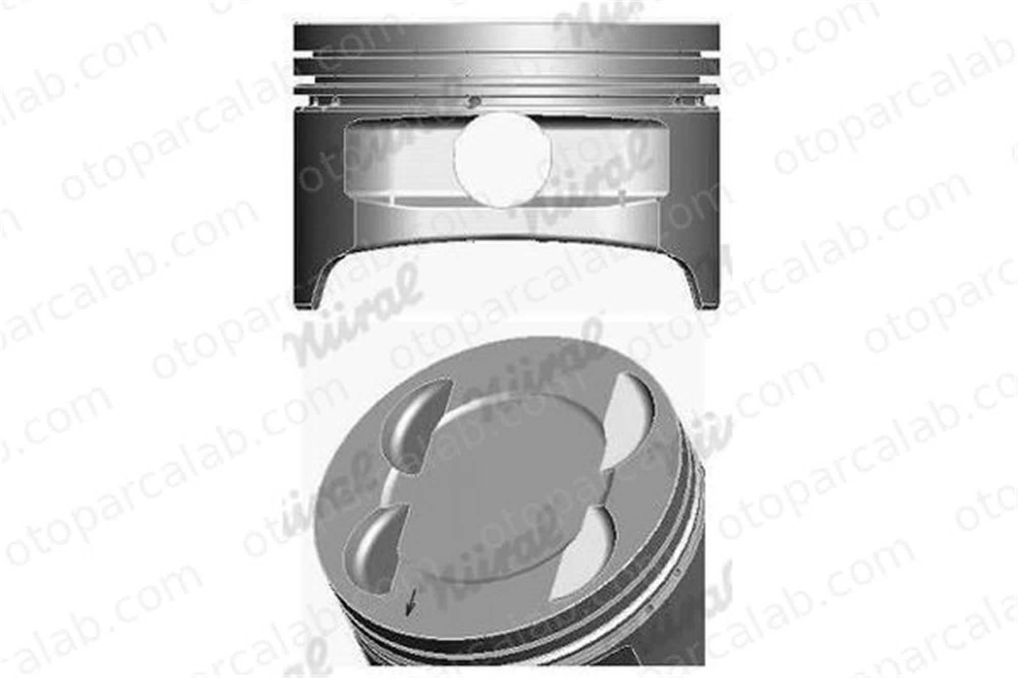 NURAL 87-72777-STD Piston (STD) NÜRAL 87-72777-STD FORD FOCUS II FOCUS II Turnier 4M5G6105 4M5G6105CC