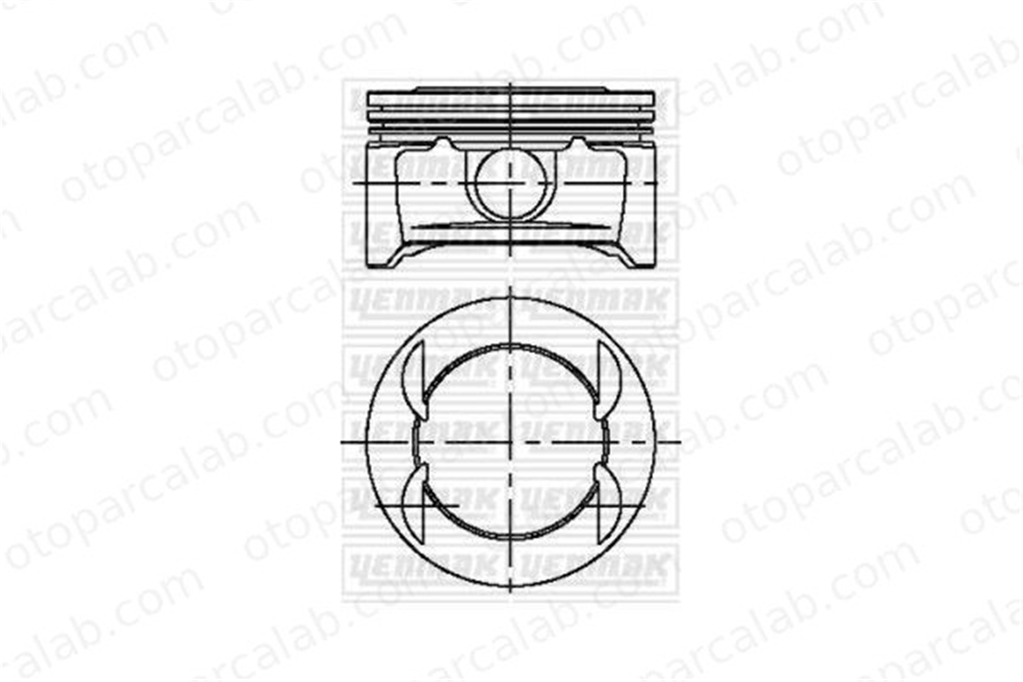 NURAL 87-73451-STD Piston (73.40MM-STD) NÜRAL 87-73451-STD OPEL CORSA D AGILA 5623239 55351786