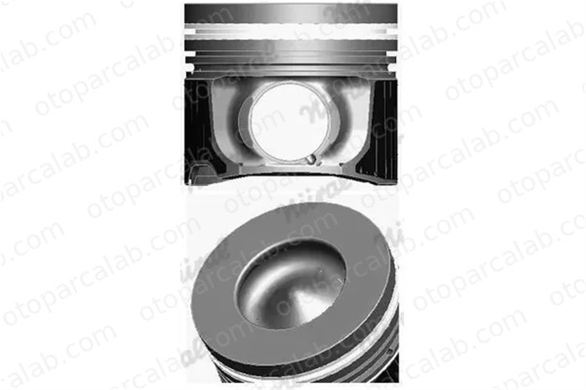 NURAL 8770070050000G Piston (83.51MM-STD) NÜRAL 8770070050000G AUDI A6 C6 A6 C6 Avant 59107065BJ 5910765AS