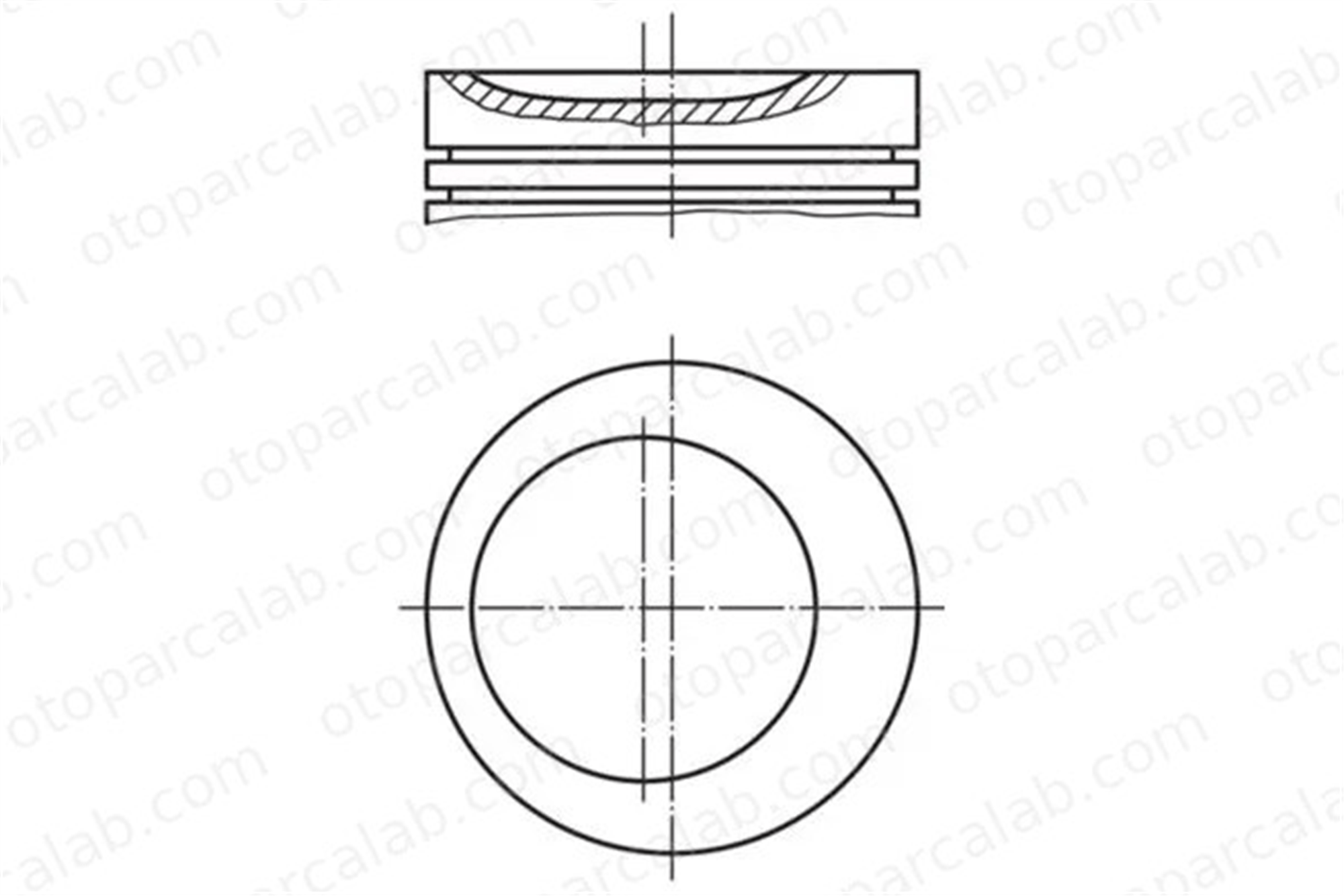 NURAL 8770216STD00AG Piston (84.00MM-STD) NÜRAL 8770216STD00AG BMW 3 Cabrio BERTONE FREECLIMBER 2 11251721621 11251727711