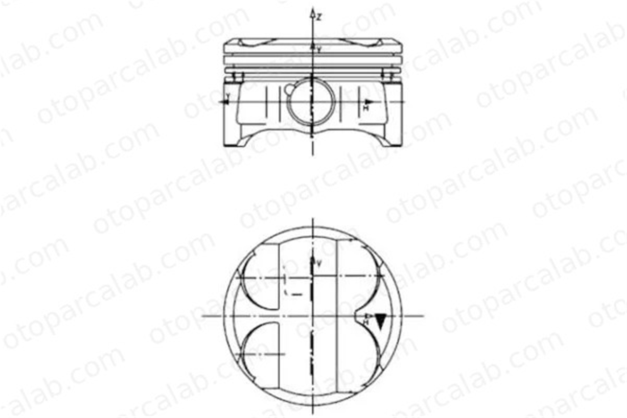 NURAL 8770228STD000G Piston (84.00MM-STD) NÜRAL 8770228STD000G BMW 3 1 11257562453 7562453