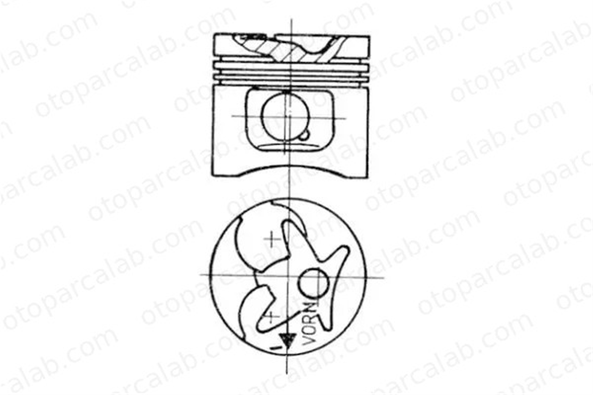 NURAL 8770467STD00AG Piston (87.00MM-STD) NÜRAL 8770467STD00AG MERCEDES-BENZ 124 Sedan 124 T-Model A6010302117 6010300717