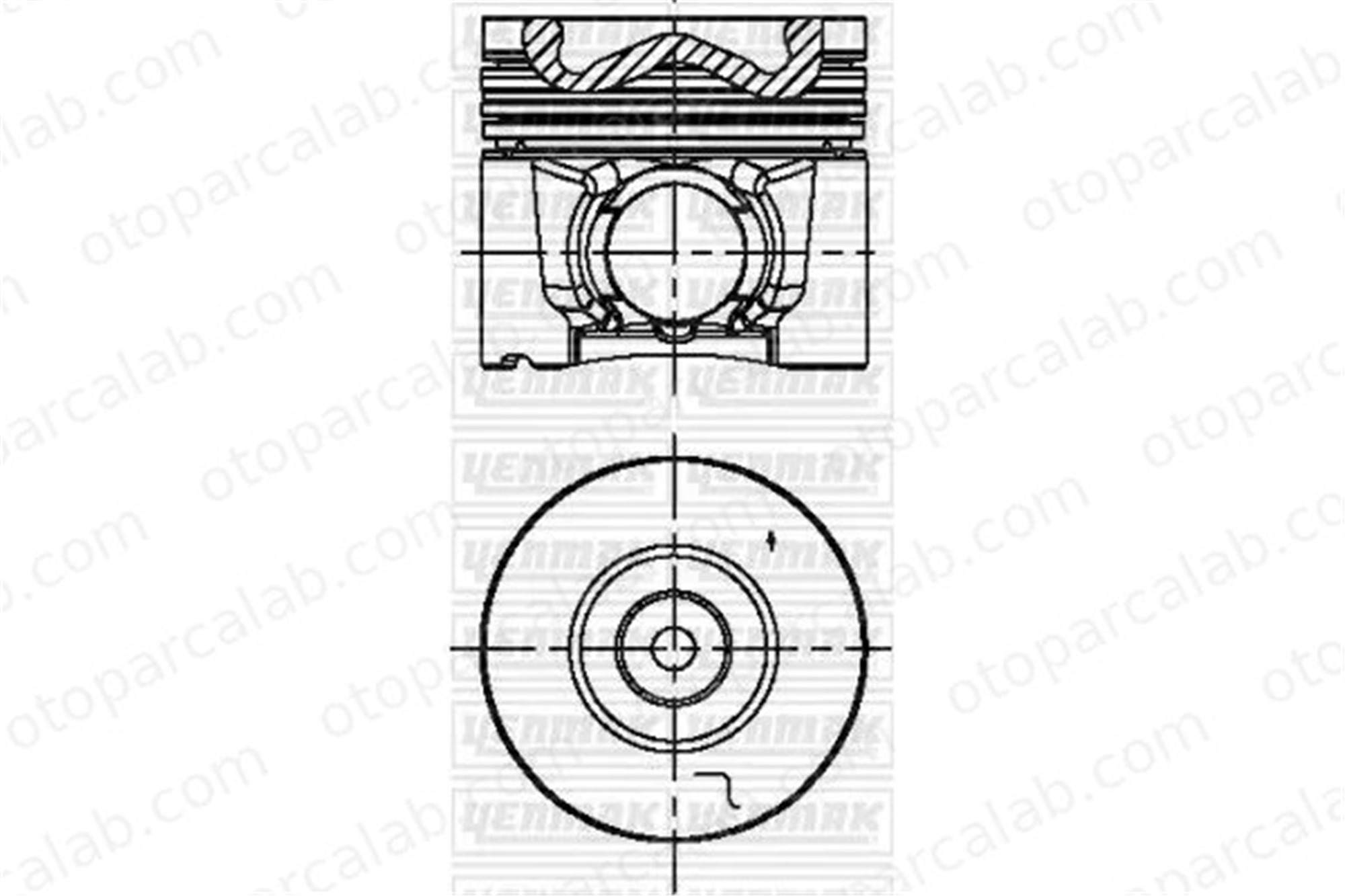 NURAL 8771223050000G Piston (95.90MM-STD) NÜRAL 8771223050000G ISUZU D-MAX II 8981800181 8981800171