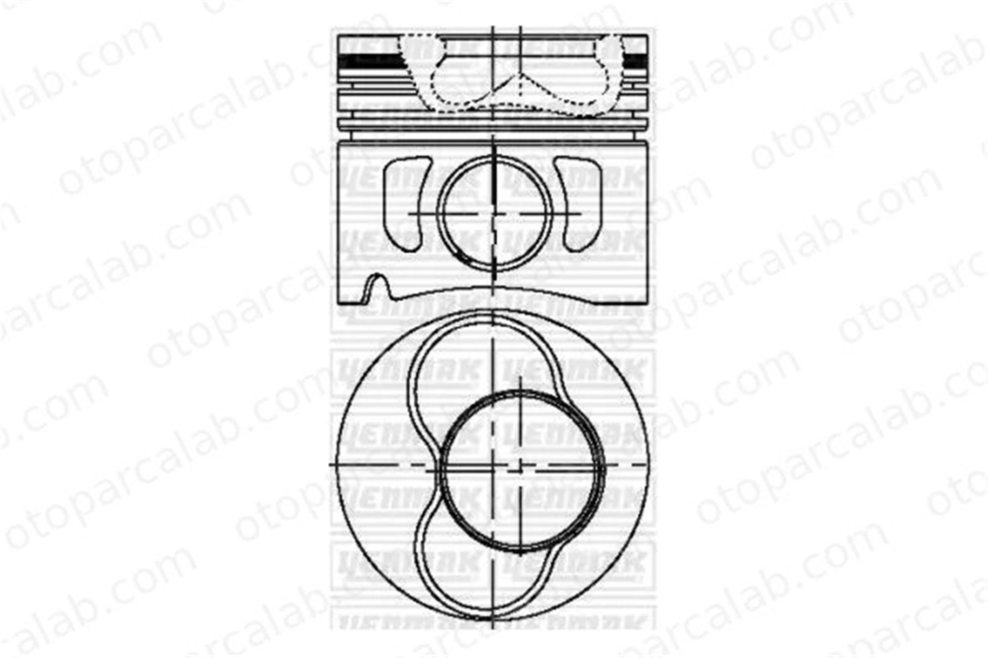 NURAL 8772162050000G Piston (80.00MM-STD) NÜRAL 8772162050000G VW BORA I BORA Variant 38107065EL 38107065CH