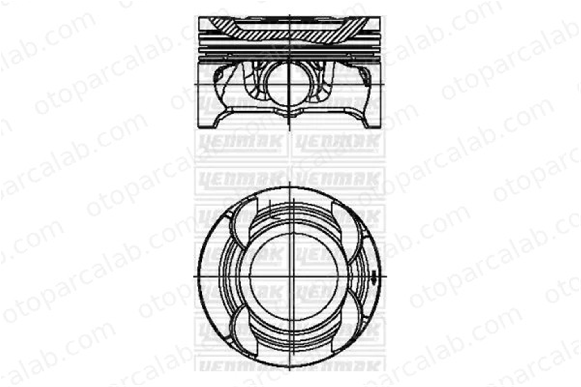 NURAL 8772607STD000G Piston (83.00MM-STD) NÜRAL 8772607STD000G MERCEDES-BENZ C-SERISI C-SERISI Coupe A2740302317 2740300017