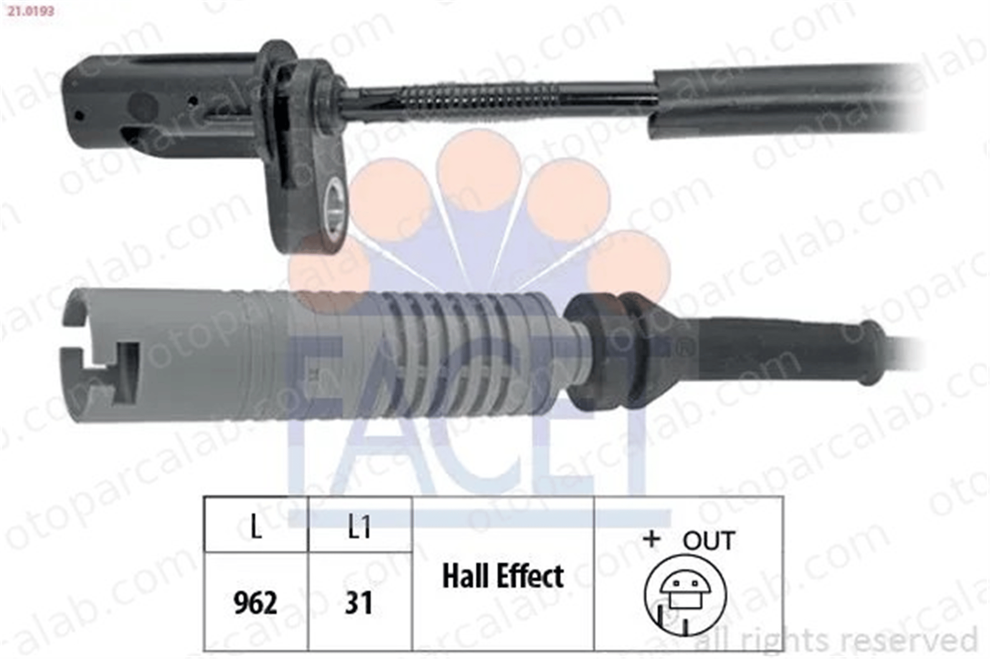 OEK 34526870076 Abs Sensörü Arka Sağ veya Sol BMW 1 3 Coupe 34526870076 34526760425