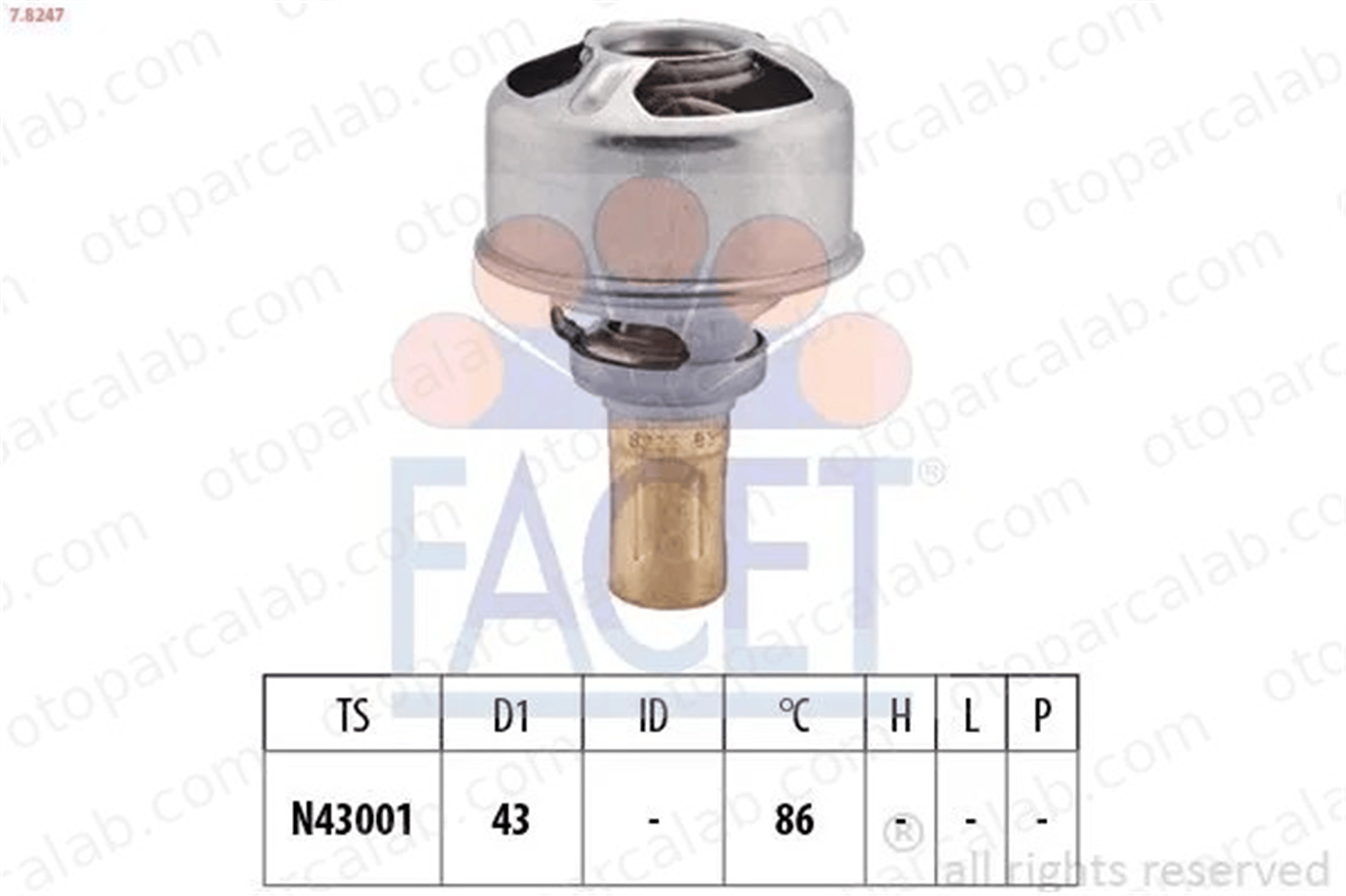 OES 301.000.4051 Termostat 75 °C RENAULT 5 11 7700722762 7700619931