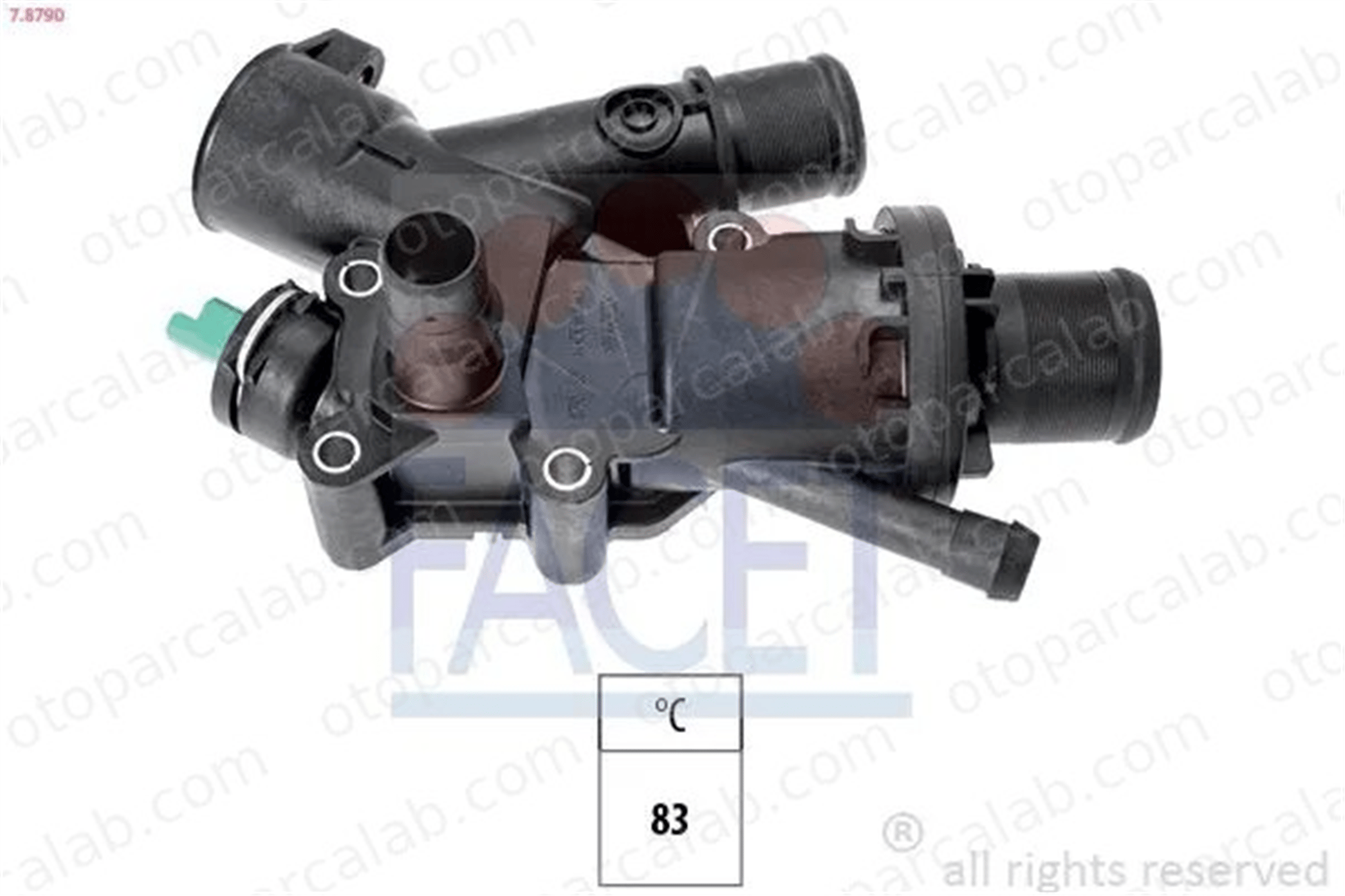 OES T128.03 Termostat 83 °C PEUGEOT 3008 MPV CITROËN DS5 9682141580 9803648780