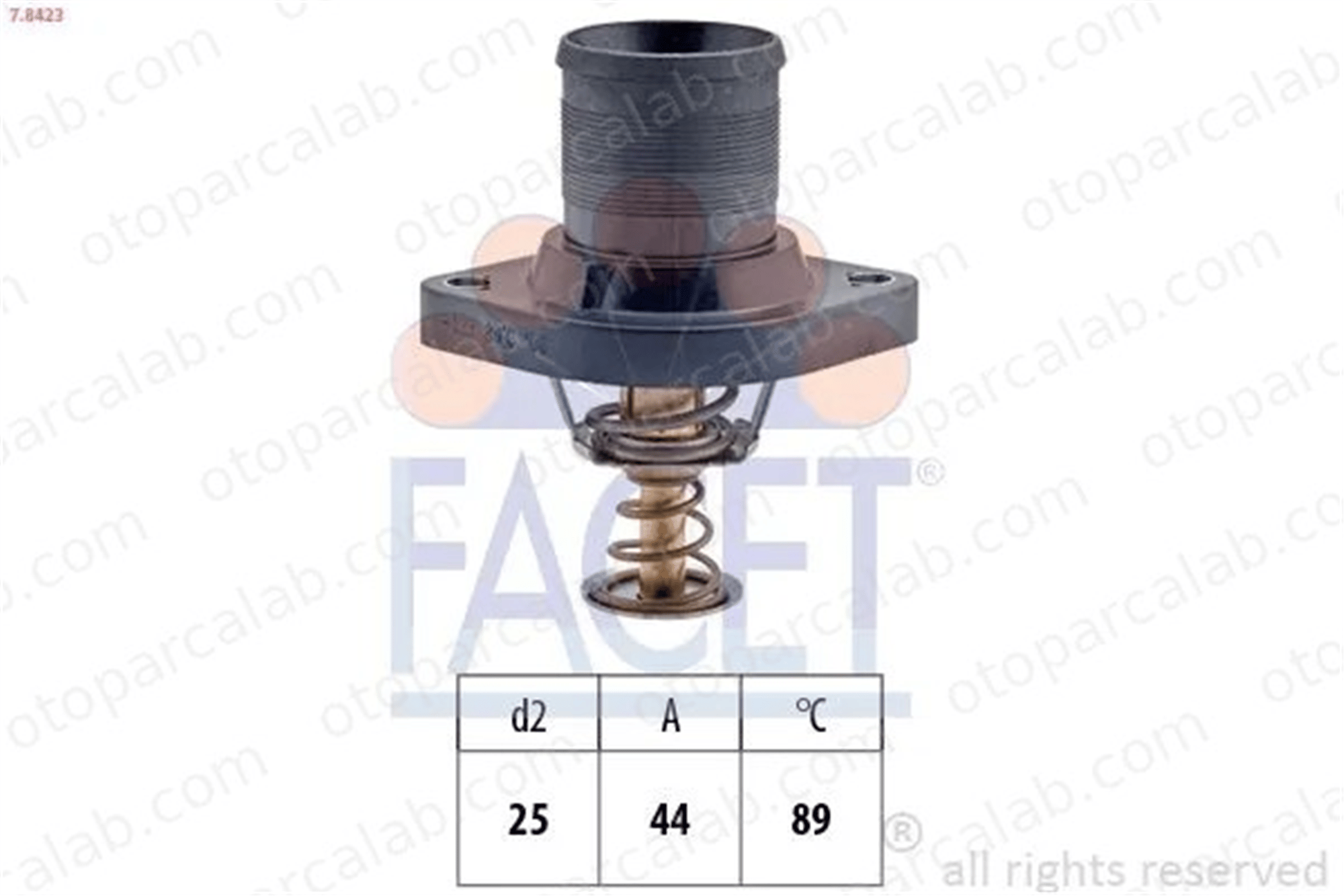 OES T65.03 Termostat 89 °C CITROËN C5 I C5 I Break 1338A0 9630066680