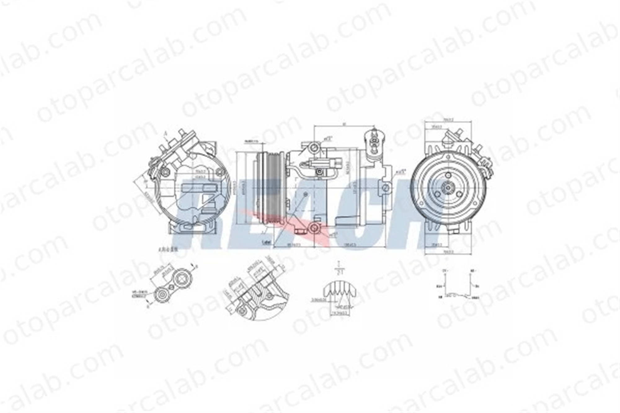 OPEL ORJINAL 13297440 Klima Kompresörü OPEL ASTRA G Station wagon ASTRA G Coupe R1580022 93176855