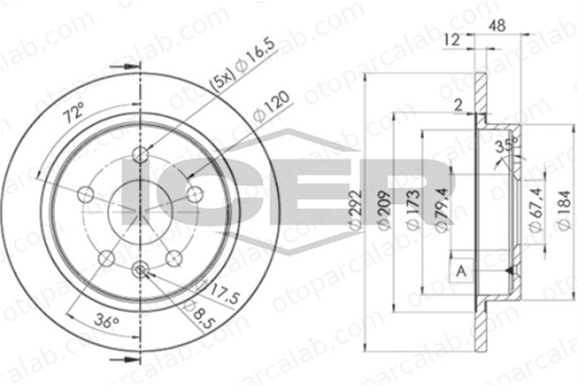 OPEL ORJINAL 13501302 Fren Disk Ayna Arka Sağ ve Sol SAAB 9-5 CHEVROLET MALIBU 13501302 13501313