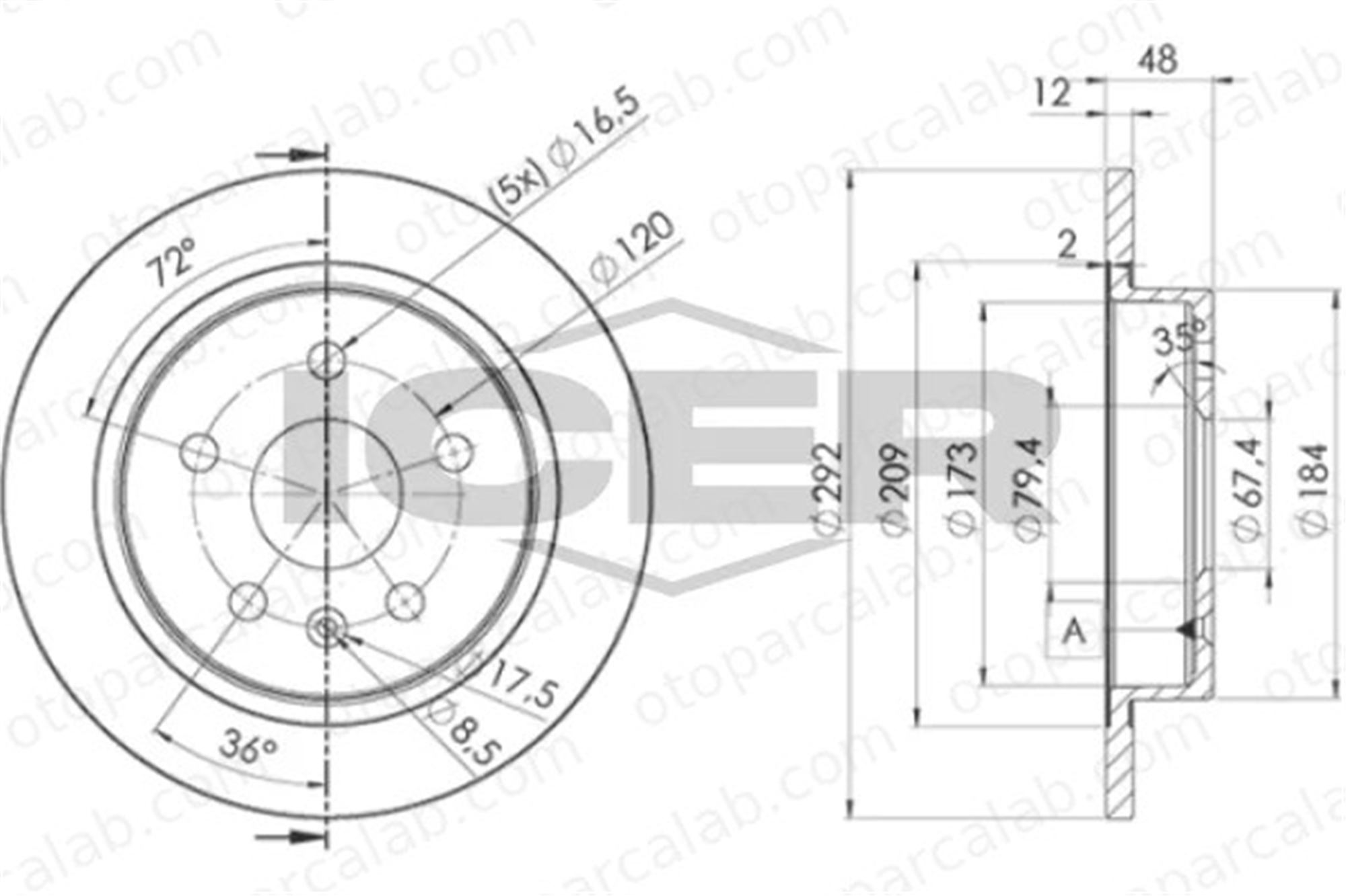 OPEL ORJINAL 13502198 Fren Disk Ayna Arka Sağ ve Sol OPEL INSIGNIA A INSIGNIA A Sports Tourer 13502198 13501313