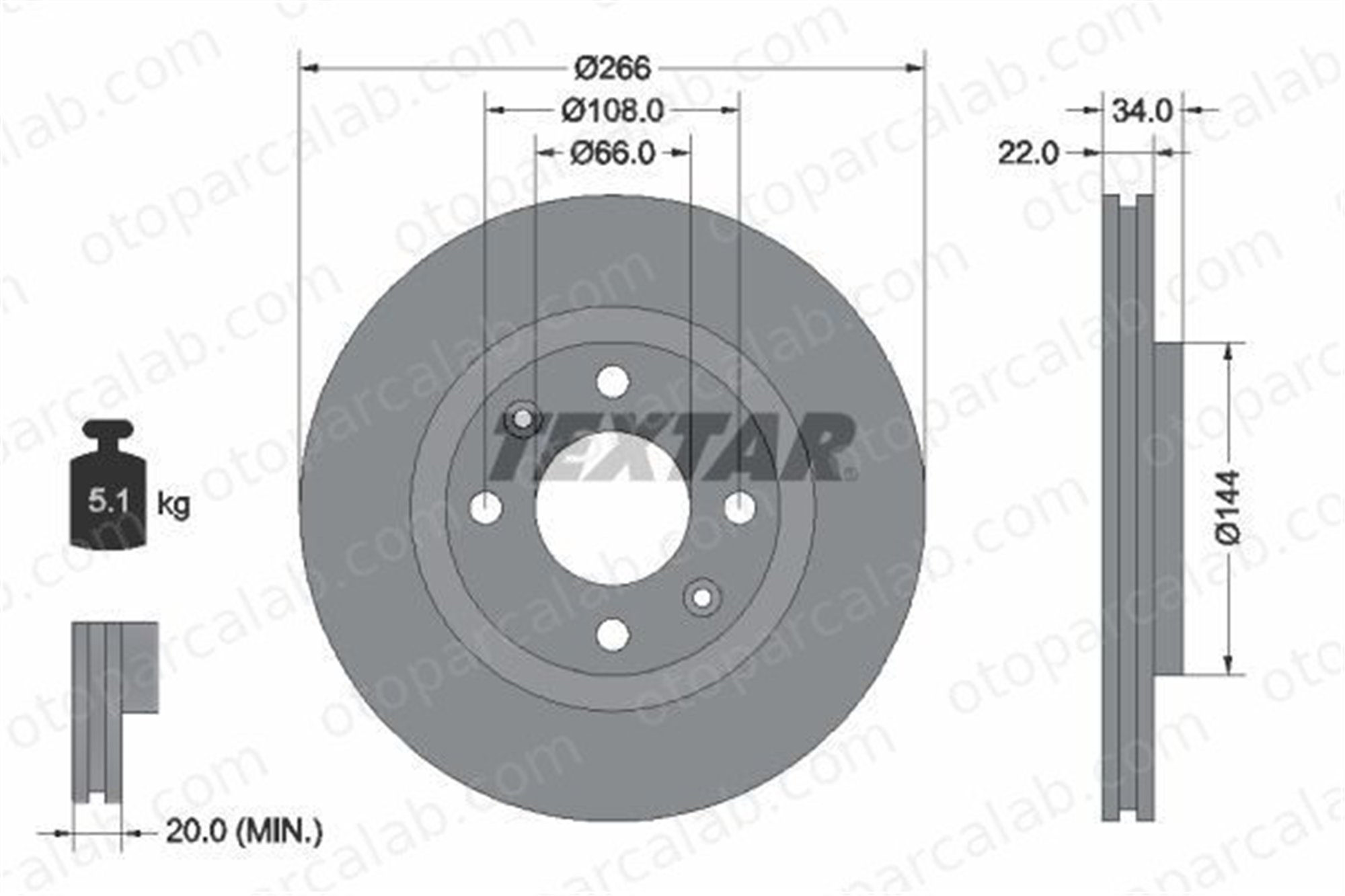 OPEL ORJINAL 3637225 Fren Disk Ayna Ön Sağ ve Sol PEUGEOT 208 I CITROËN BERLINGO / BERLINGO FIRST MPV 3637225 E169141