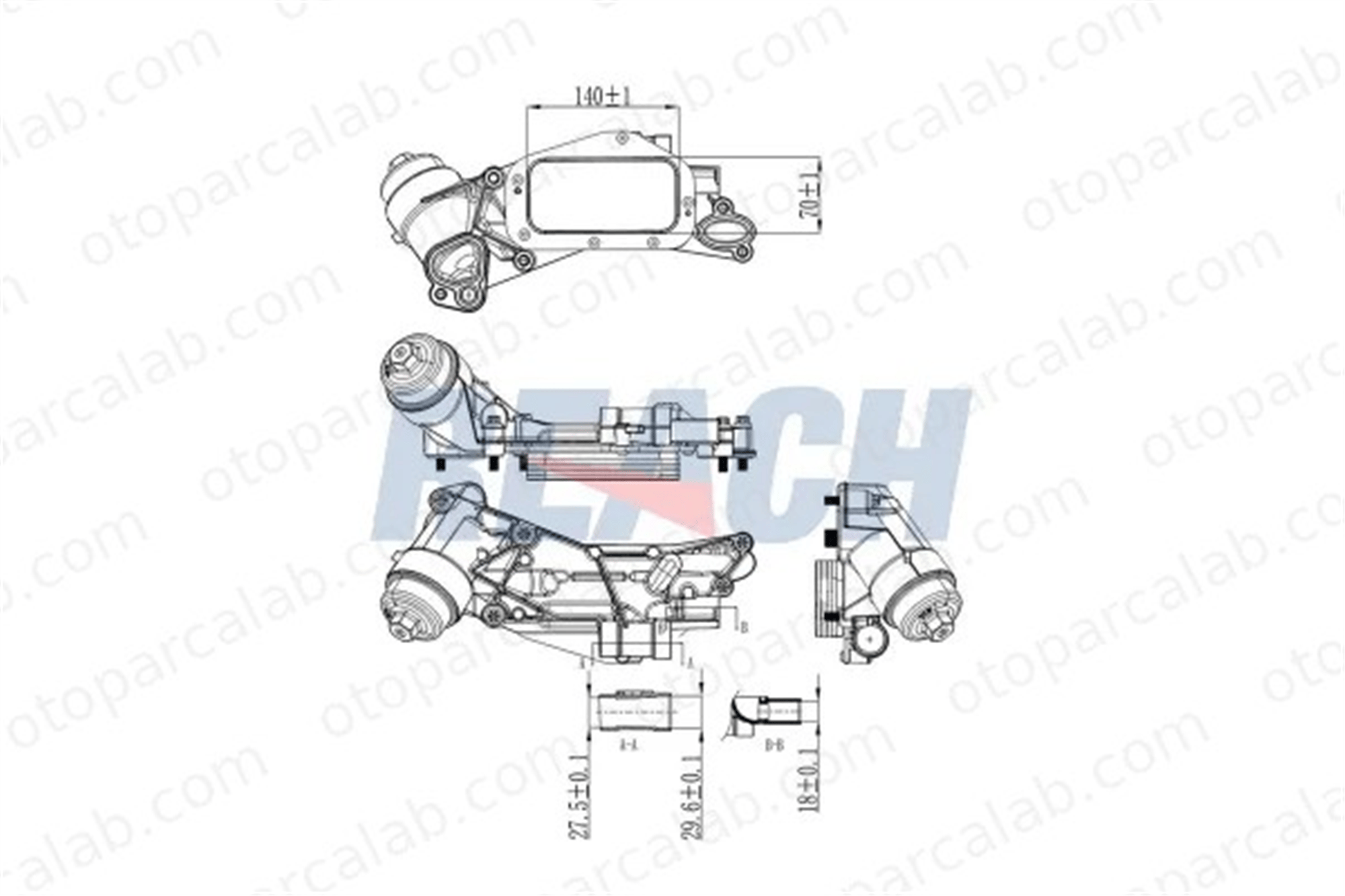 OPEL ORJINAL 5650364 Motor Yağ Soğutucu OPEL ZAFIRA / ZAFIRA FAMILY B ASTRA H Station wagon 5650364 93186324