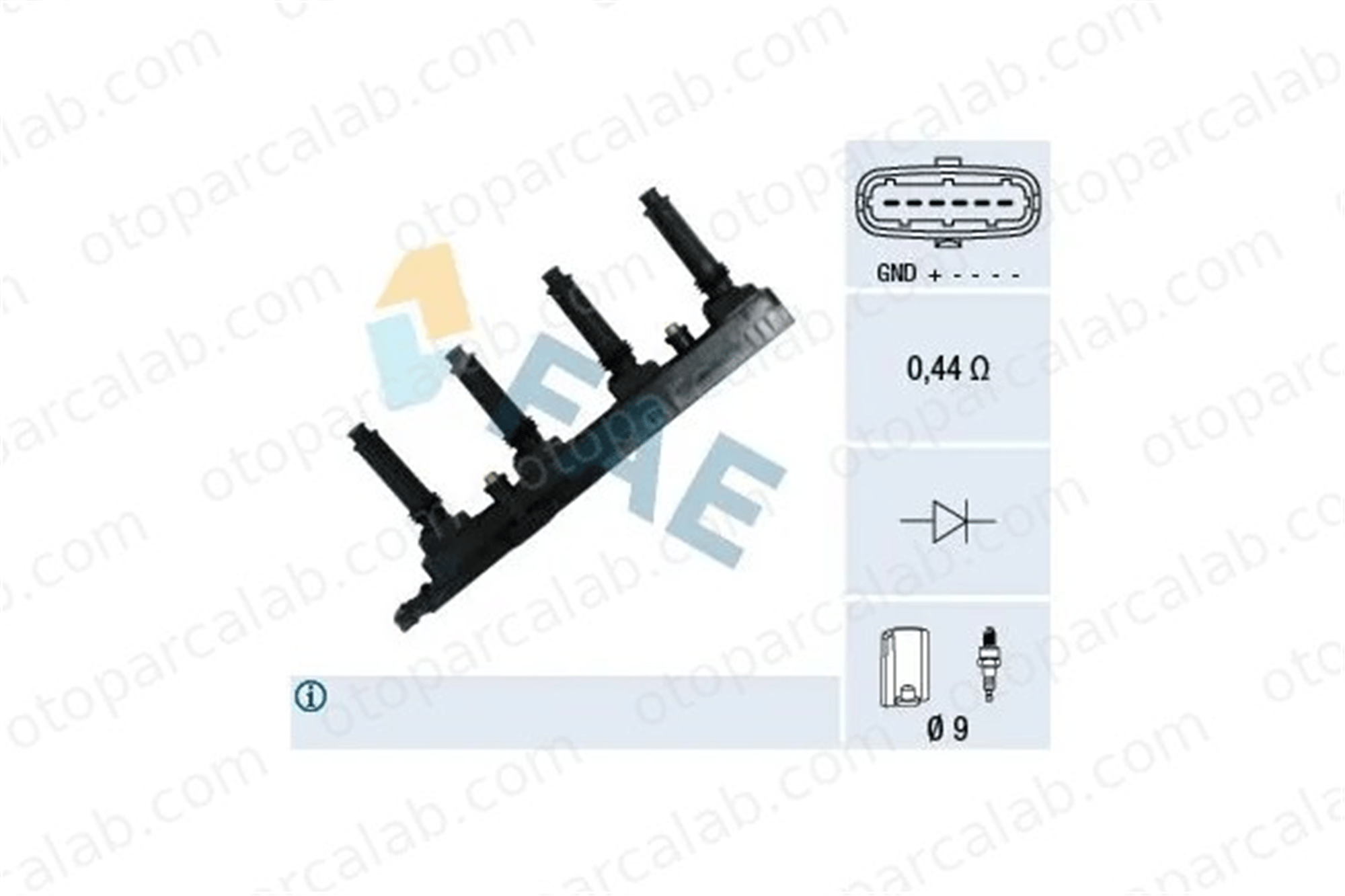 OPEL ORJINAL 9198834 Ateşleme Bobini OPEL ASTRA G Coupe ASTRA G Cabrio 9198834 133879